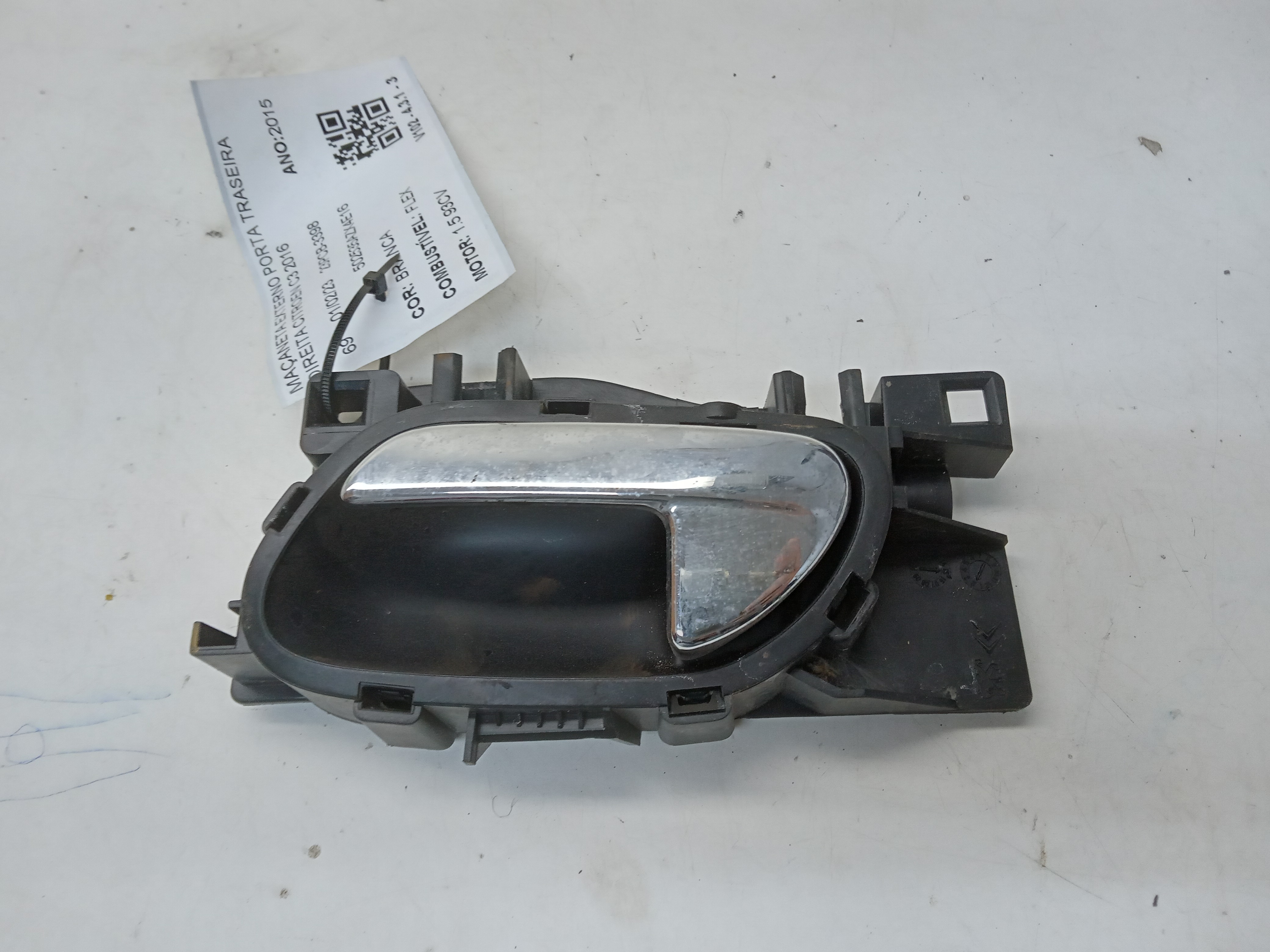 MAÇANETA EXTERNO PORTA TRASEIRA DIREITA CITROEN C3 2016