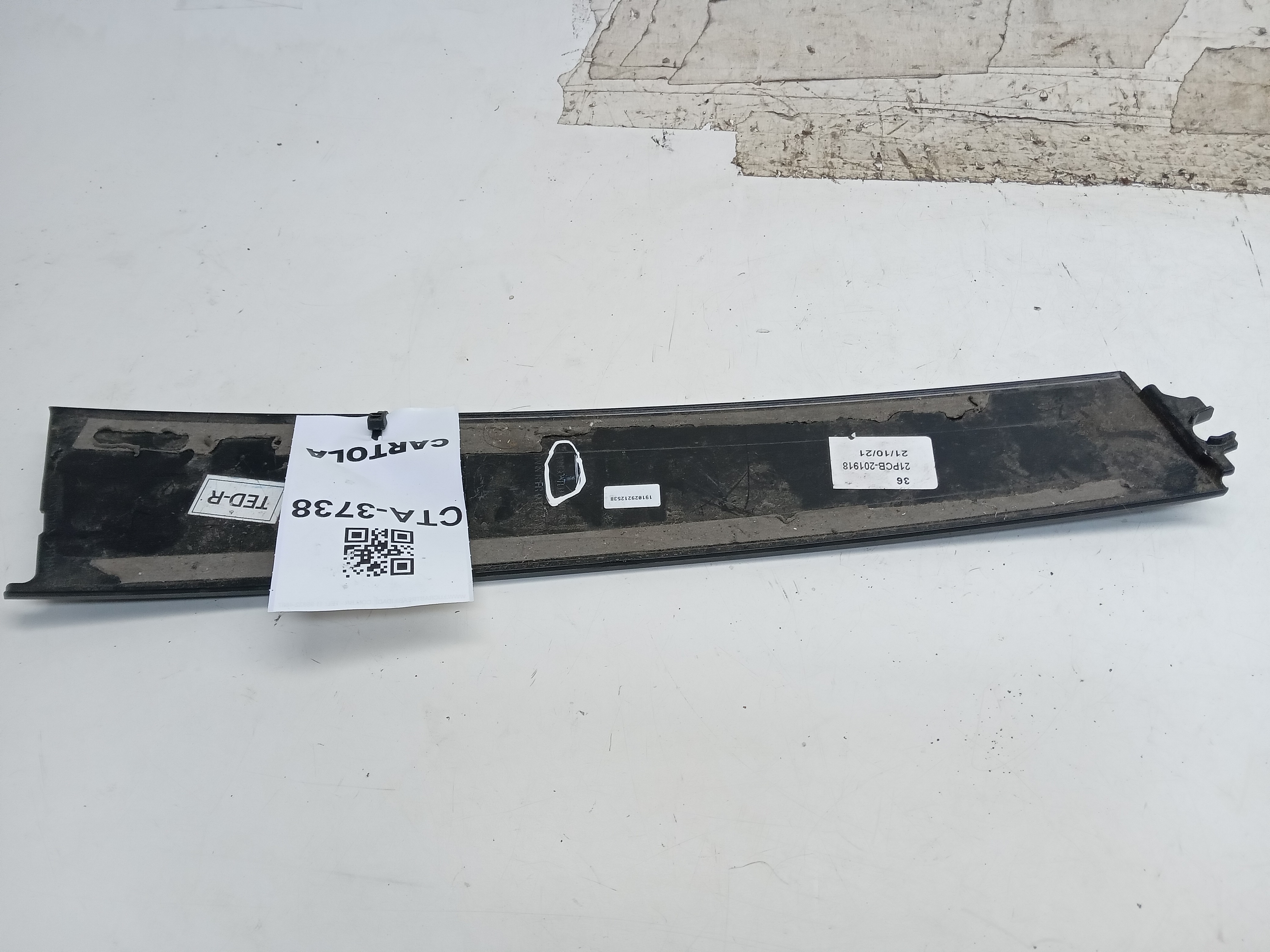 72430 ted  Moldura Externa Porta Traseira LD Honda Civic 17 2