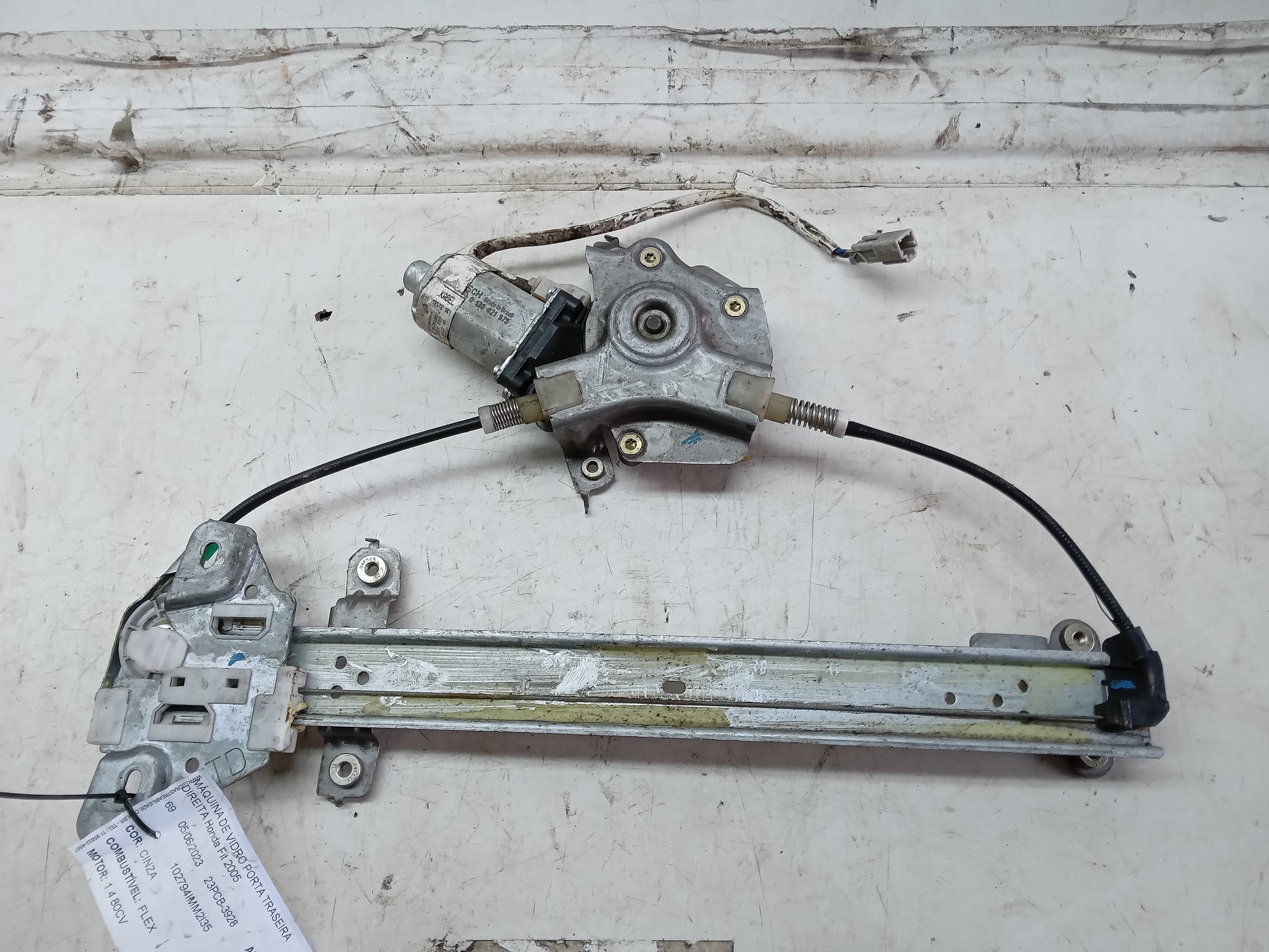 MÁQUINA VIDRO ELÉTRICO TRAS LD Honda Fit 2005 1
