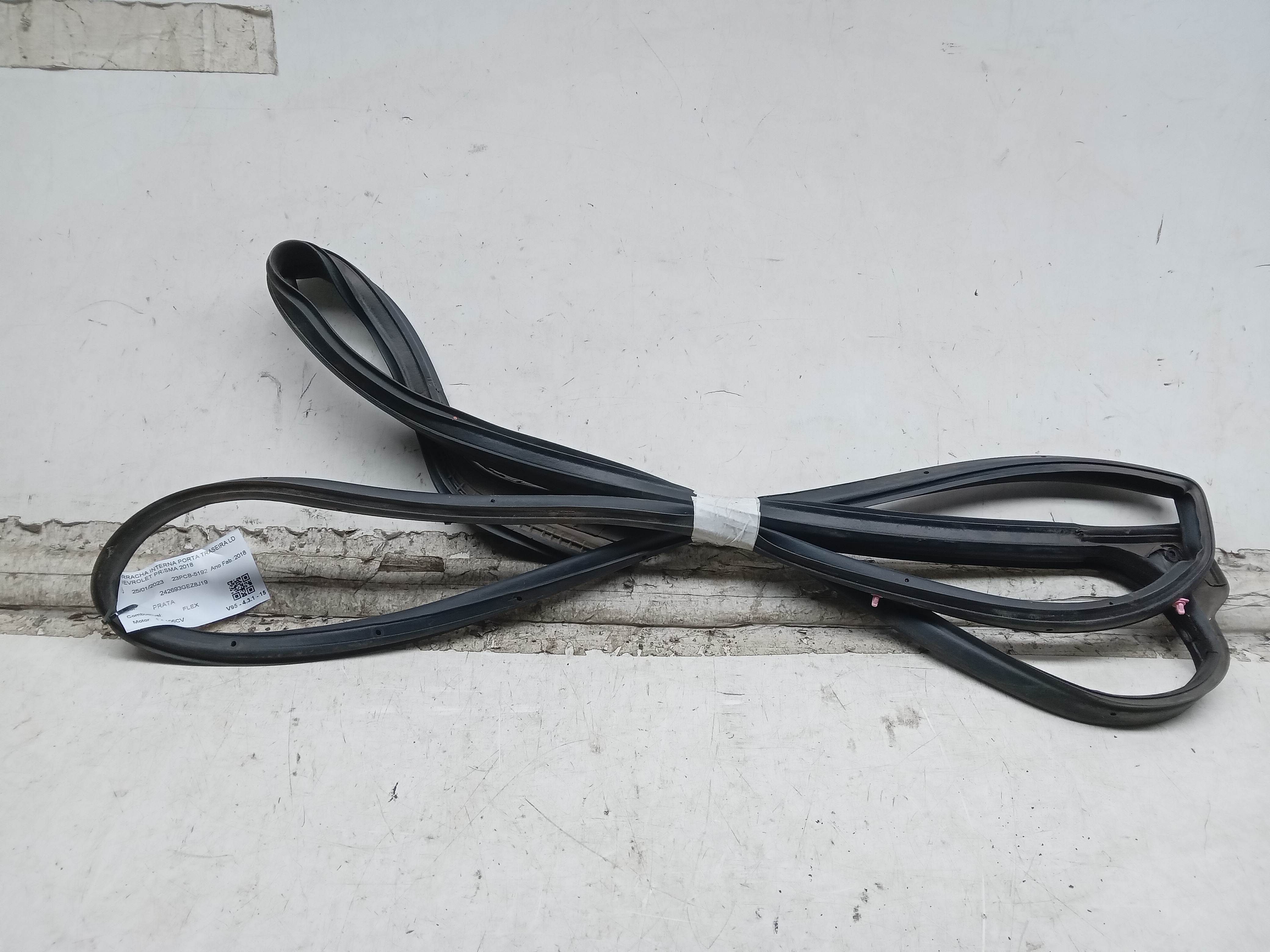 BORRACHA INTERNA PORTA TRASEIRA LD CHEVROLET PRISMA 2018
