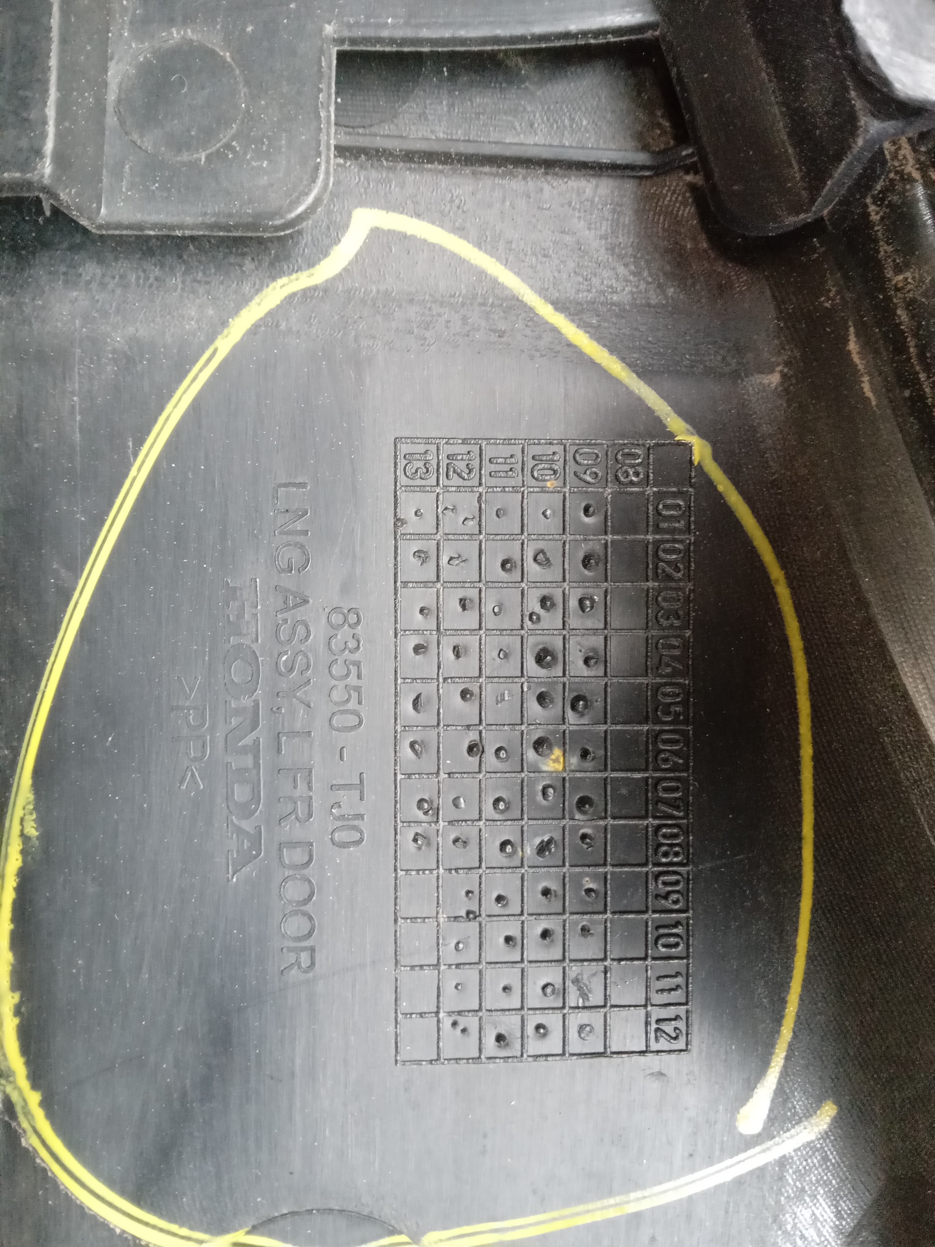 FORRO PORTA DIANT LE Honda Fit 2009 3