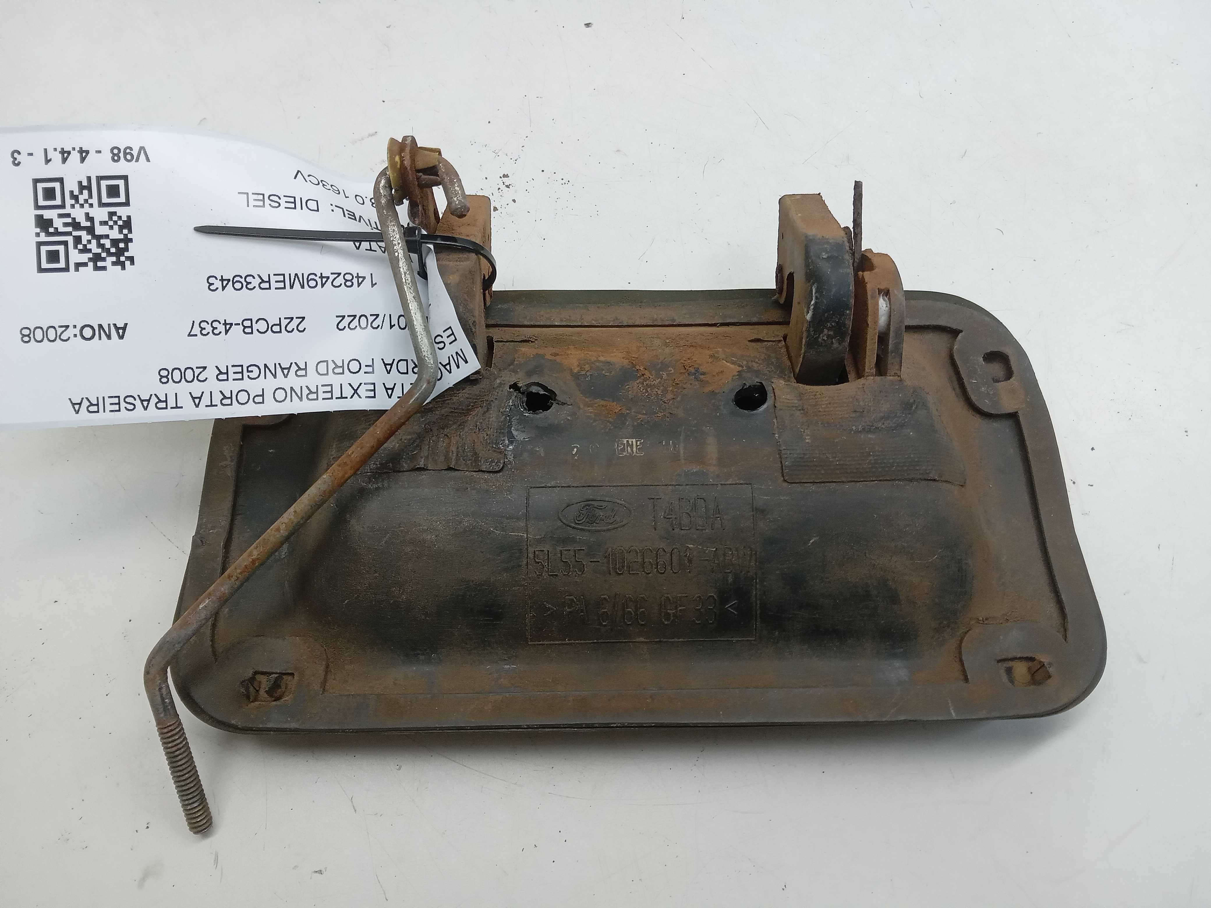 MAÇANETA EXTERNO PORTA TRASEIRA ESQUERDA FORD RANGER 2008 1