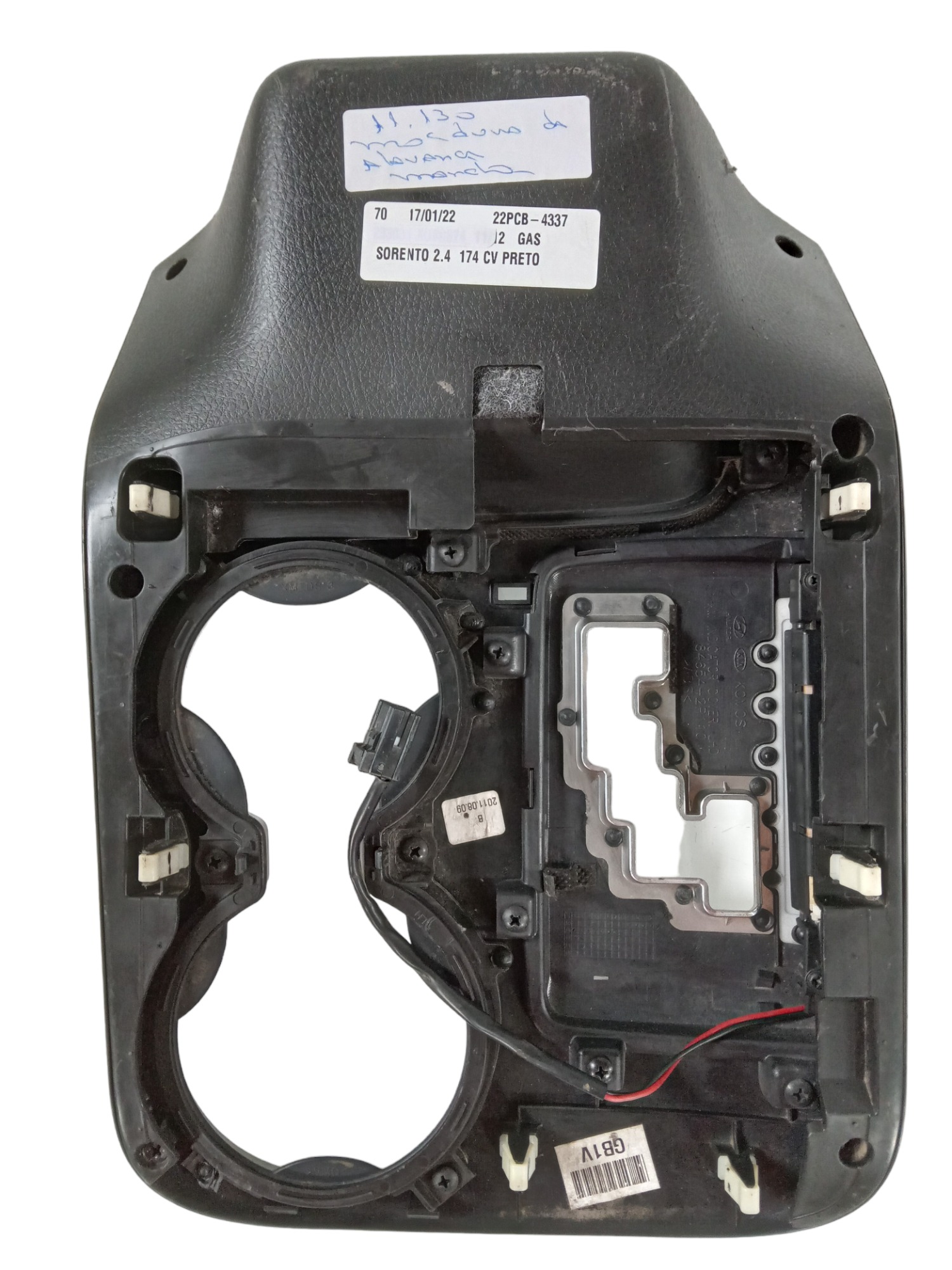 Moldura Câmbio Porta Copo Console Sorento 2011/2012 2