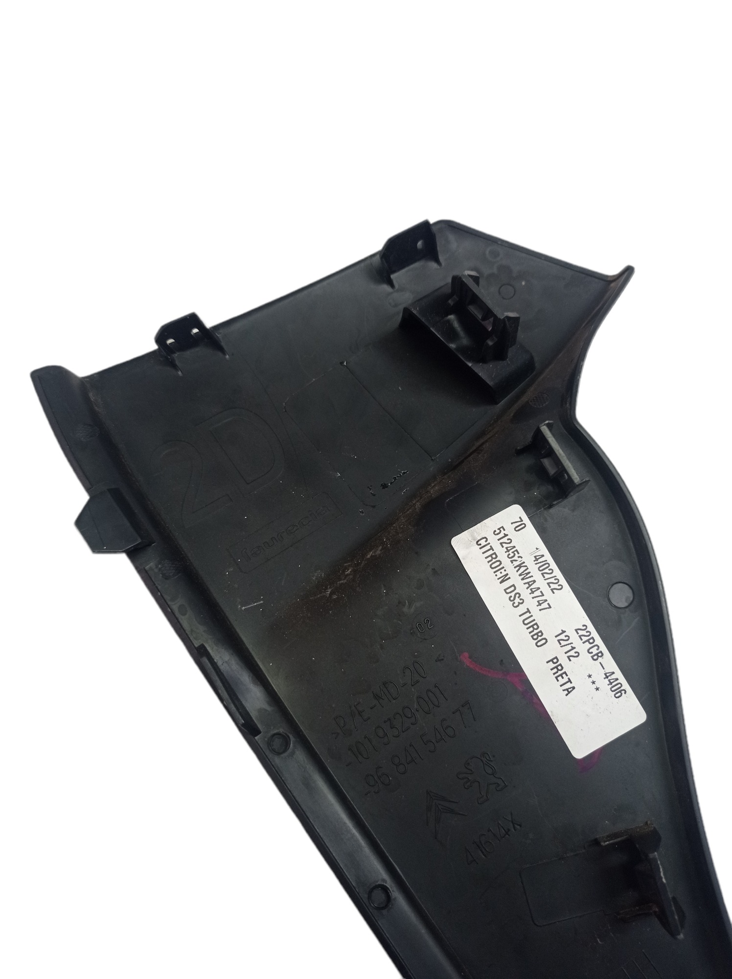 Tampa Moldura Painel Direito Citroen Ds3 2012 1019329001 3