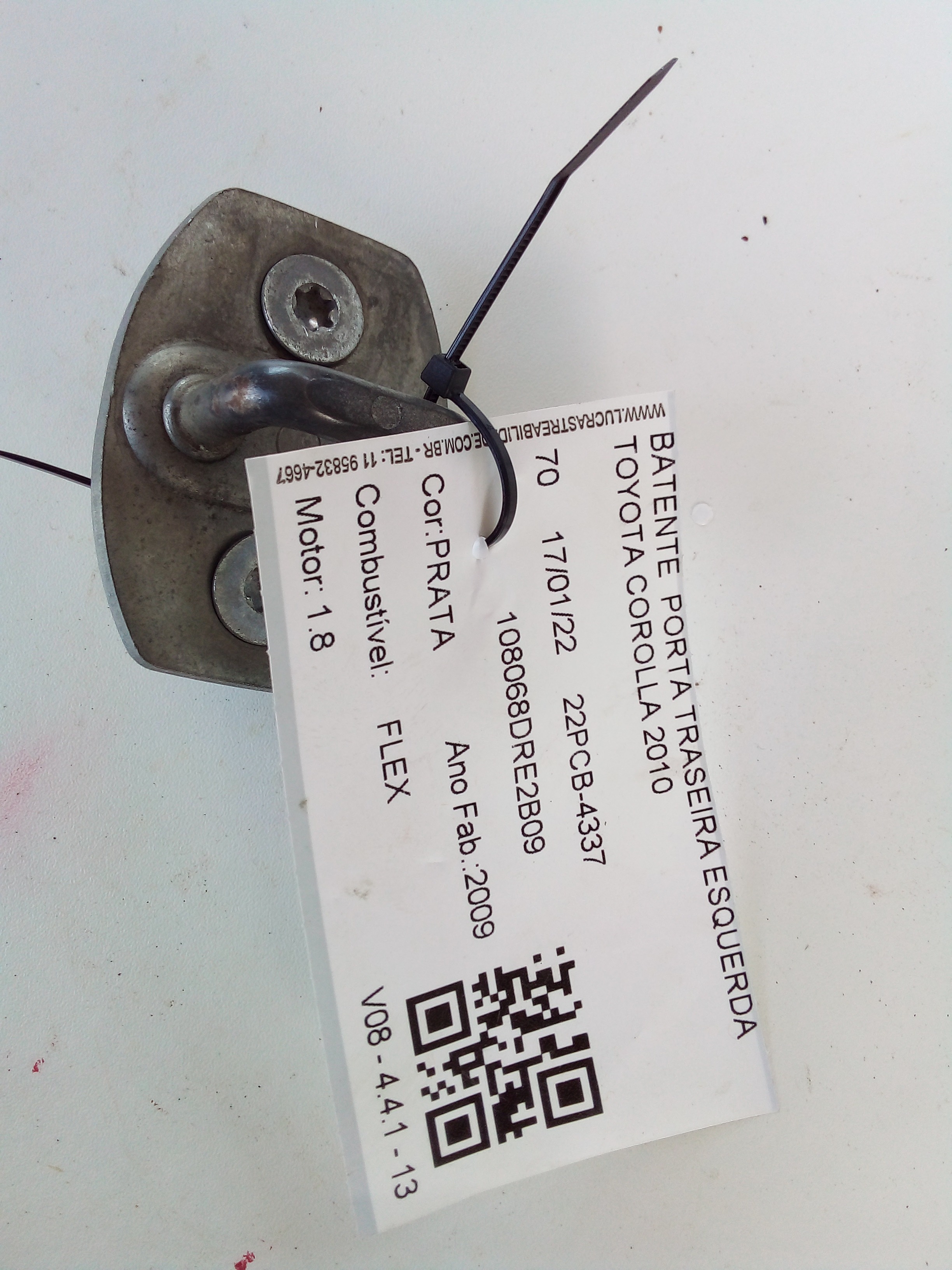 BATENTE PORTA TRASEIRA LE TOYOTA COROLLA 2010 6