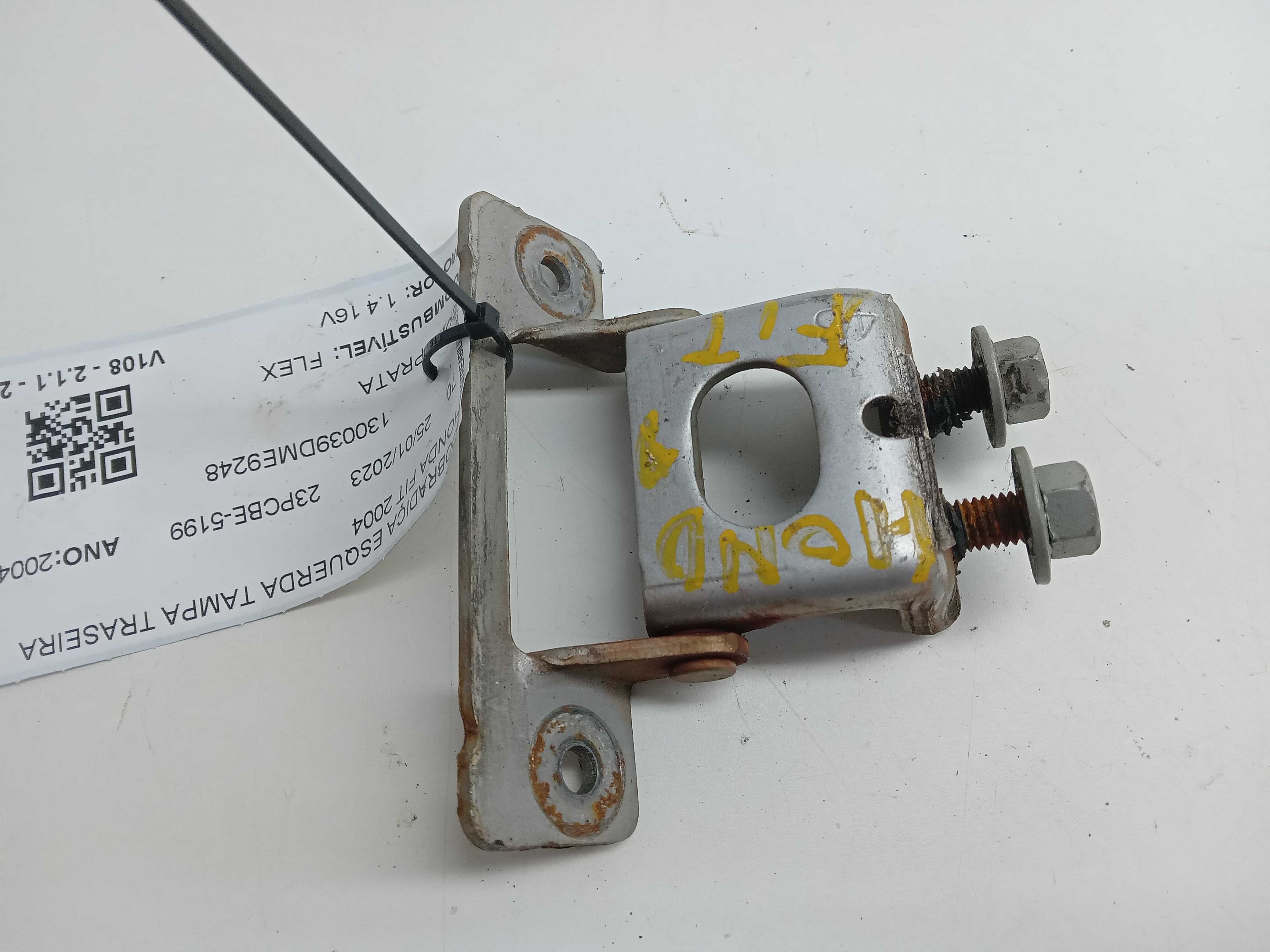 DOBRADIÇA TAMPA TRASEIRA ESQUERDA HONDA FIT 2004 2