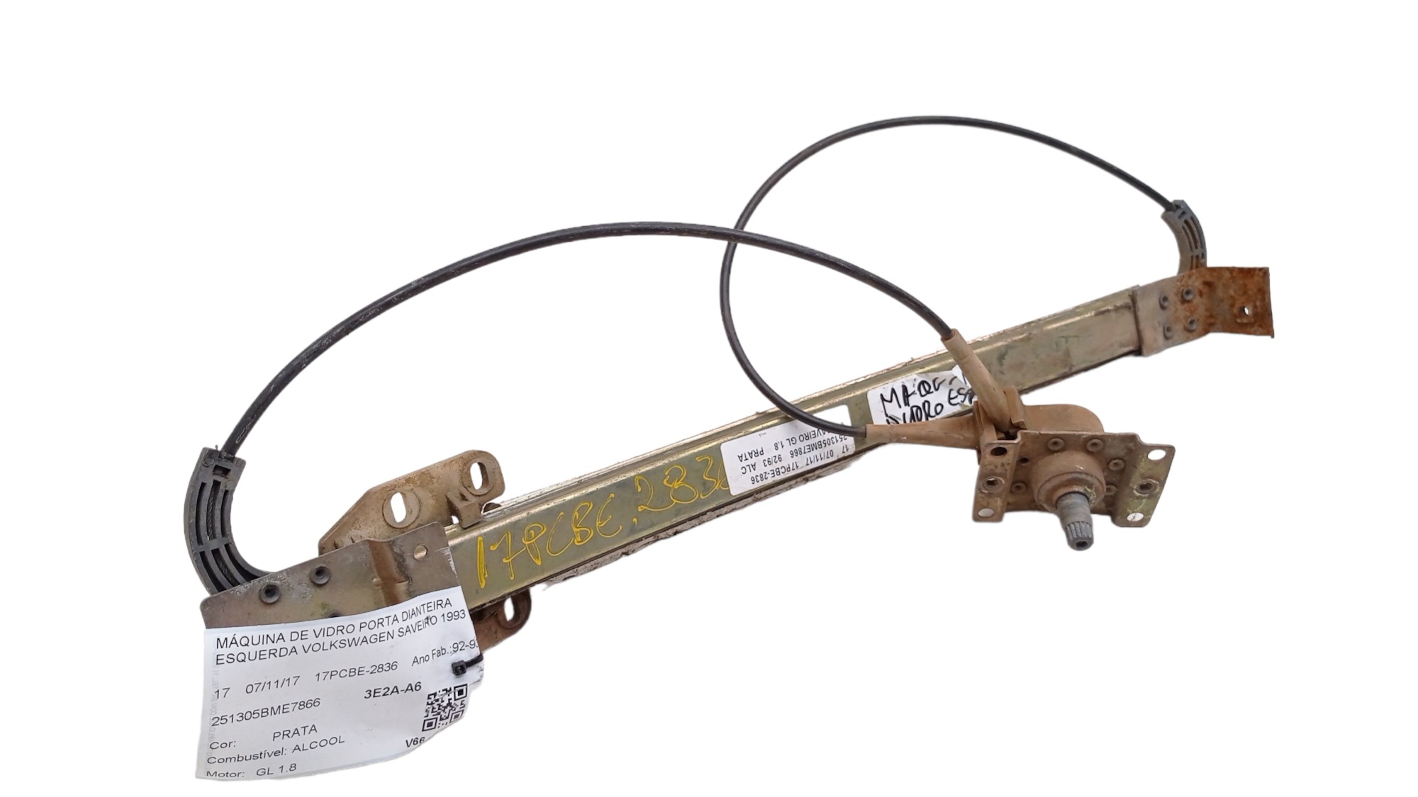 MÁQUINA VIDRO DIANT LE VW SAVEIRO 2P 1993 2
