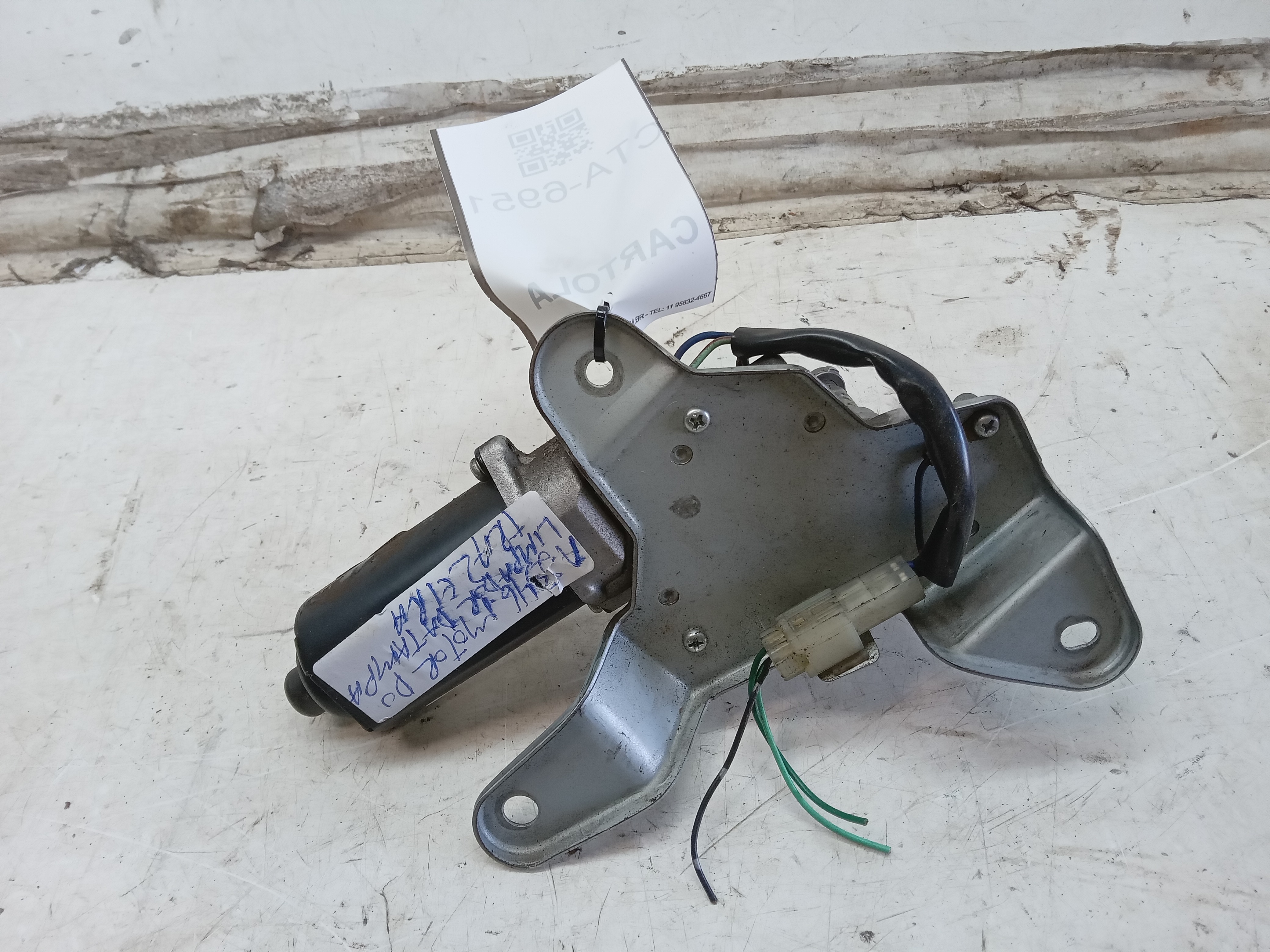 MOTOR LIMPADOR TAMPA TRASEIRA HONDA FIT 2004 2