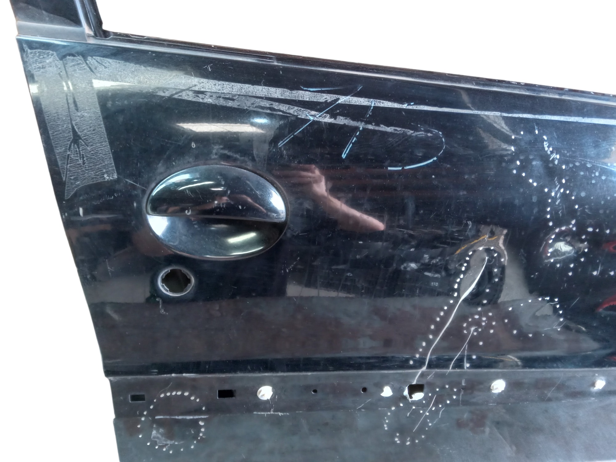 Porta Dianteira Direita Peugeot 207 2010 Para Recuperar Dianteira Direito Preto 6