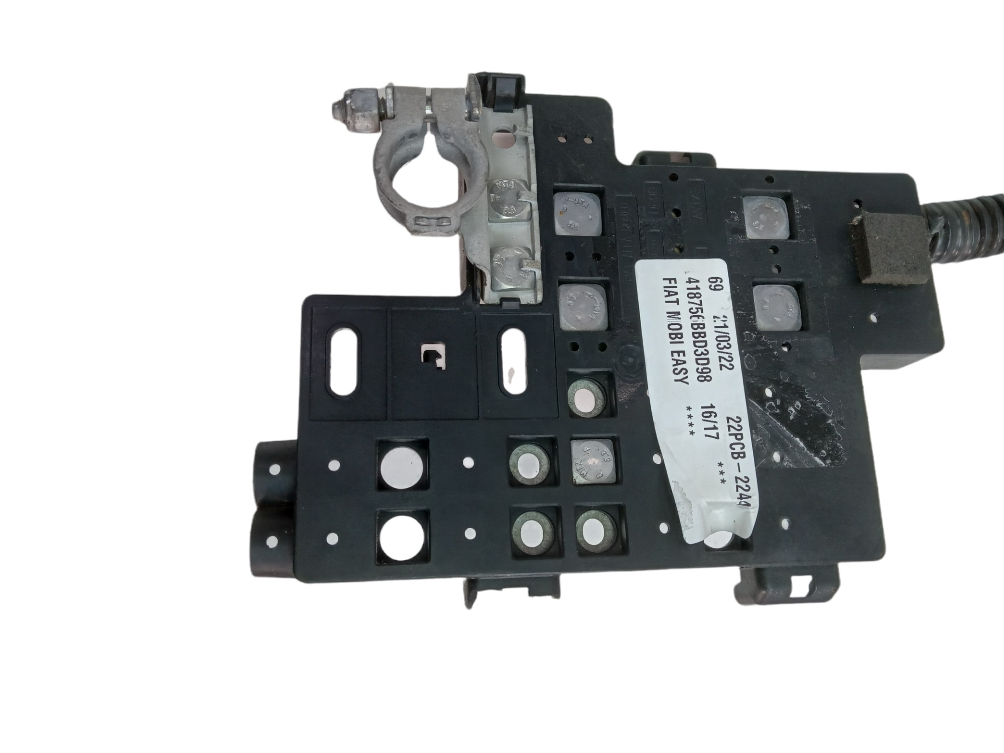 Suporte E Cabo Polo Bateria Fiat Argo 2016 C/tampa Original 4