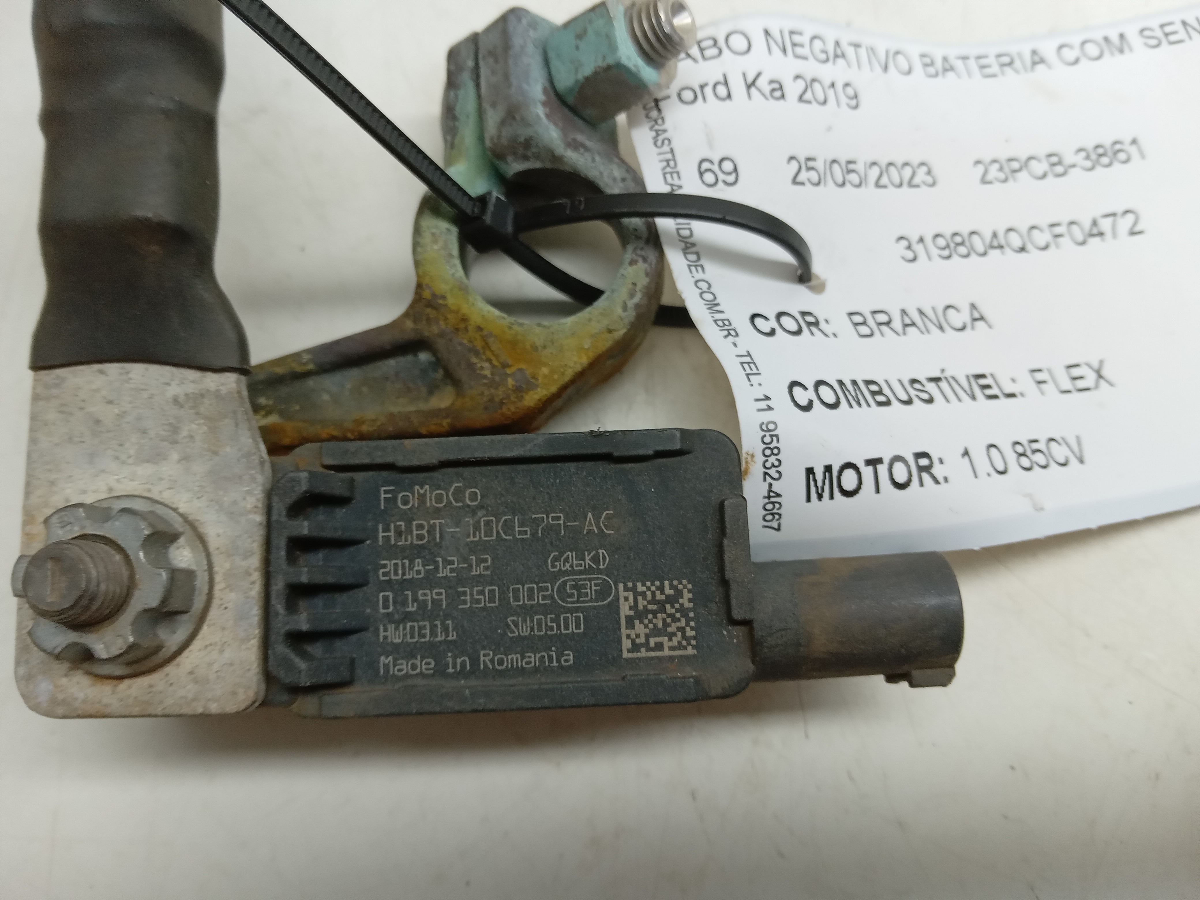 CABO BATERIA NEGATIVO COM SENSOR Ford Ka 2019 4