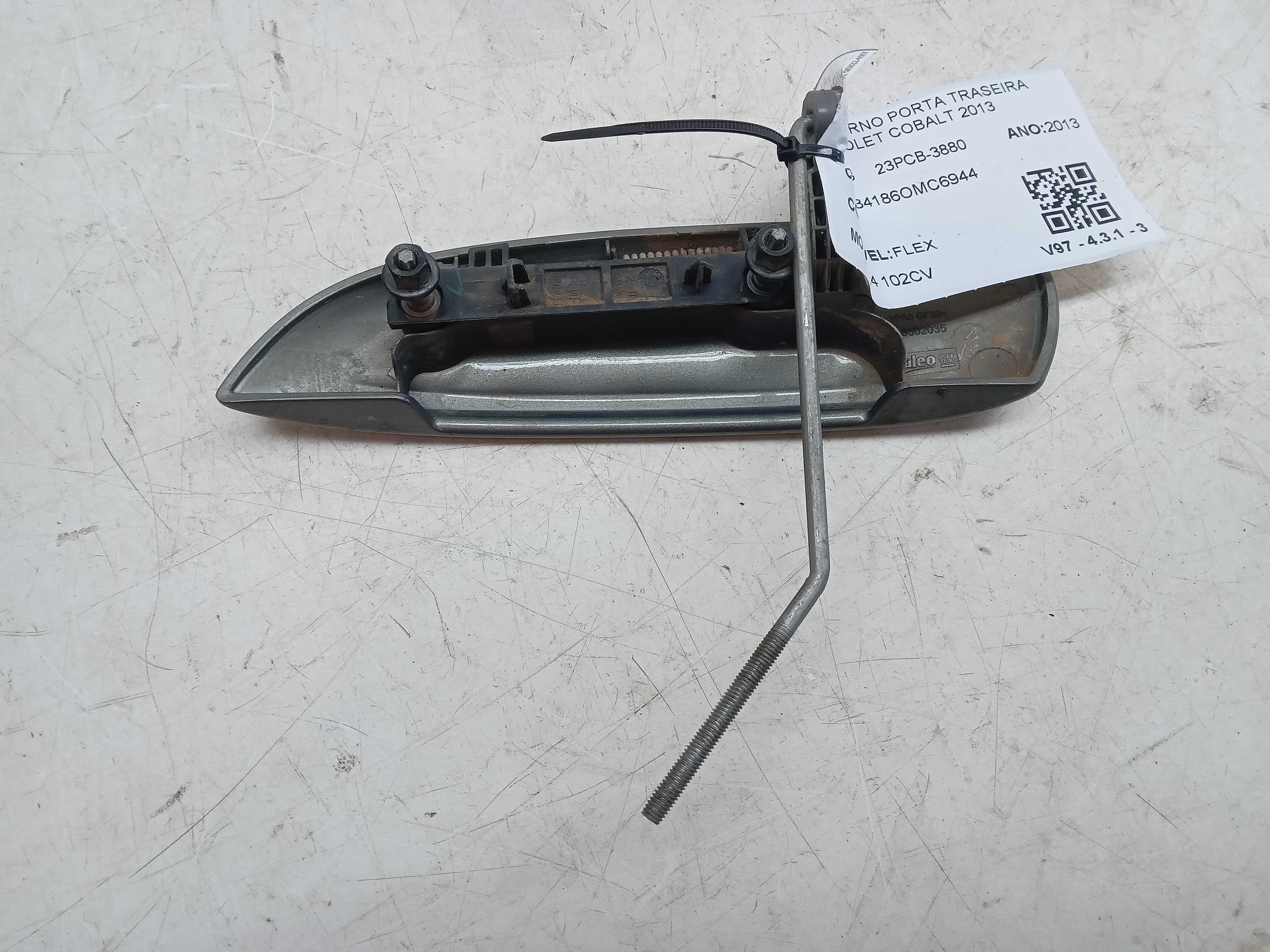 MAÇANETA EXTERNO PORTA TRASEIRA LD CHEVROLET COBALT 2013 2