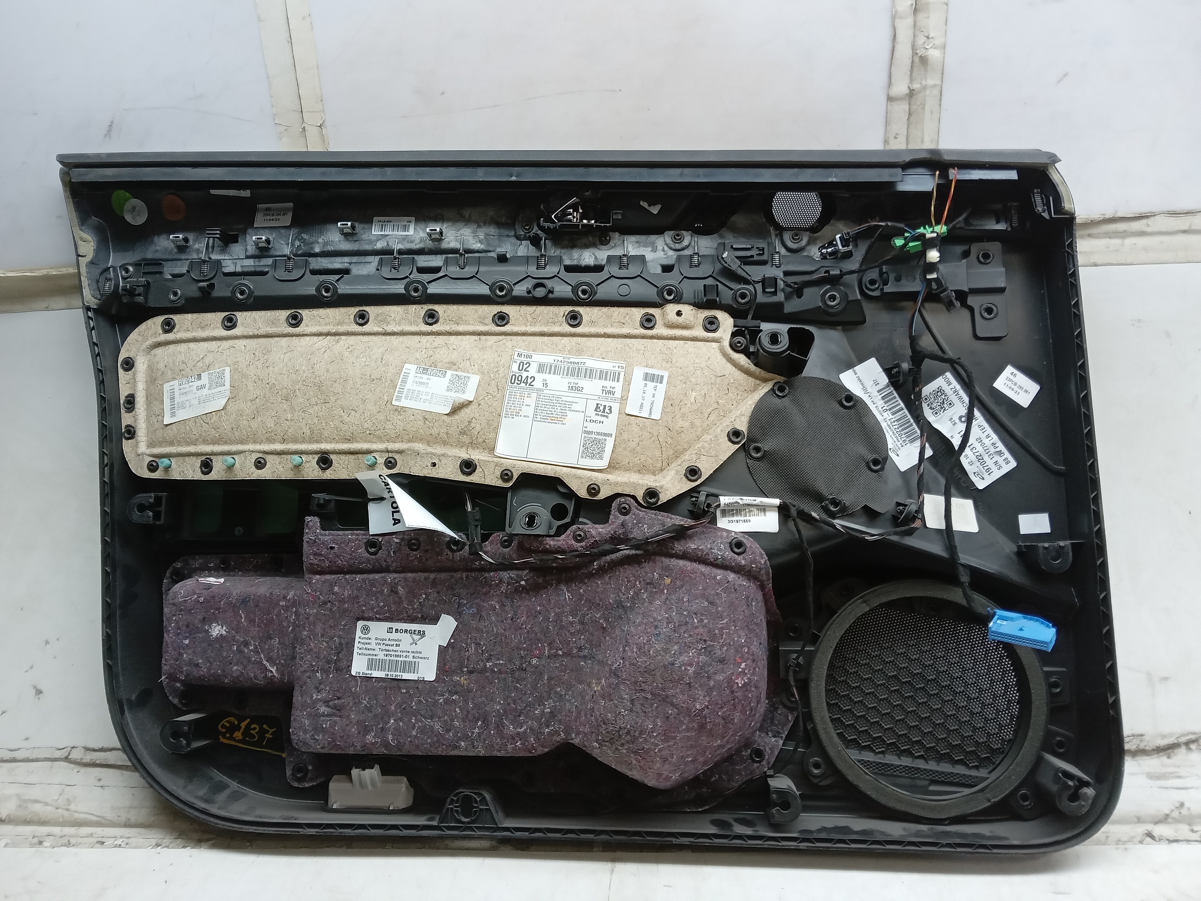 FORRO PORTA DIANT LD VW PASSAT 2017 2