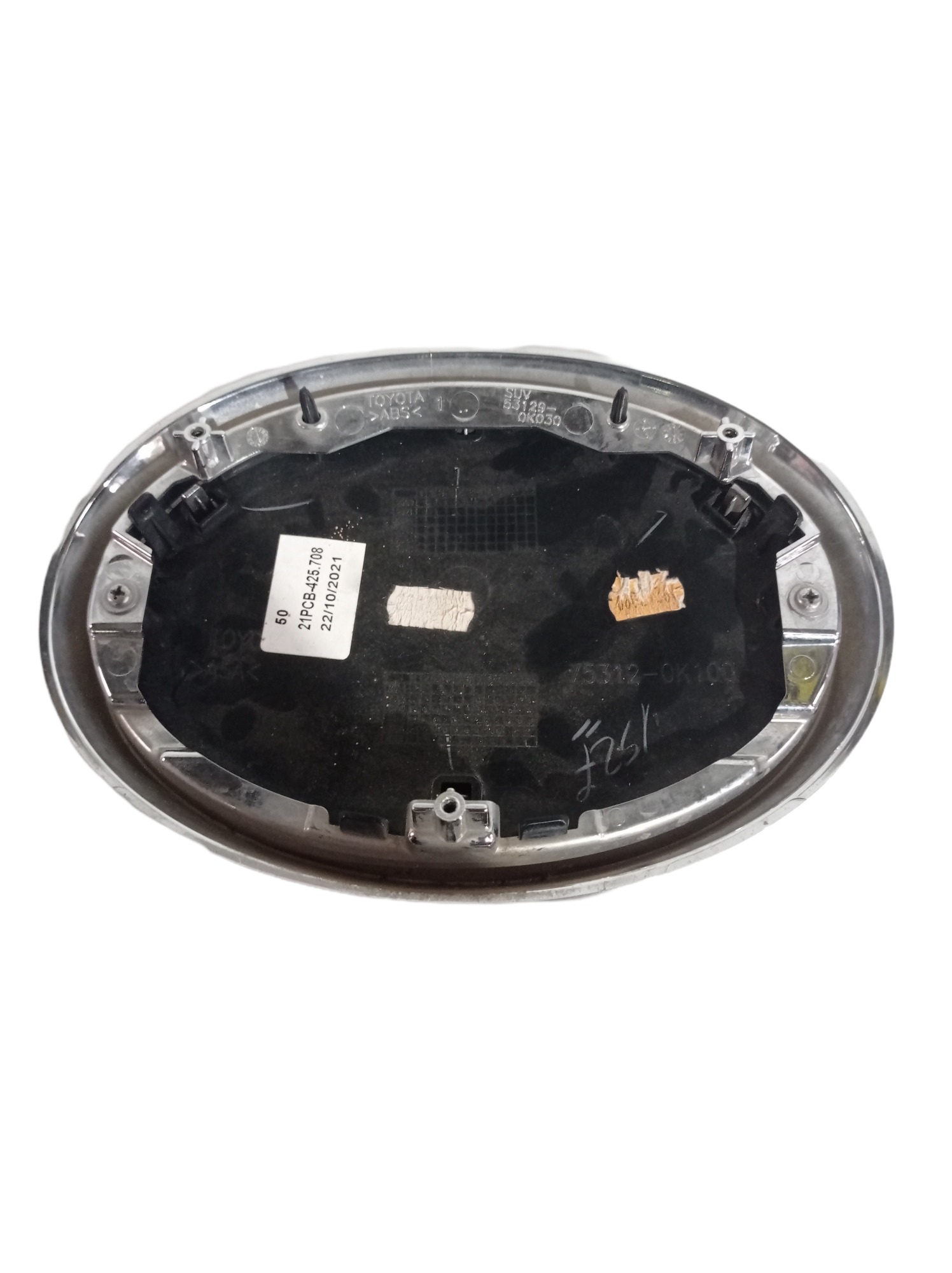 753120k100 Emblema Grade Frontal Toyota Hilux 2017 2020 2