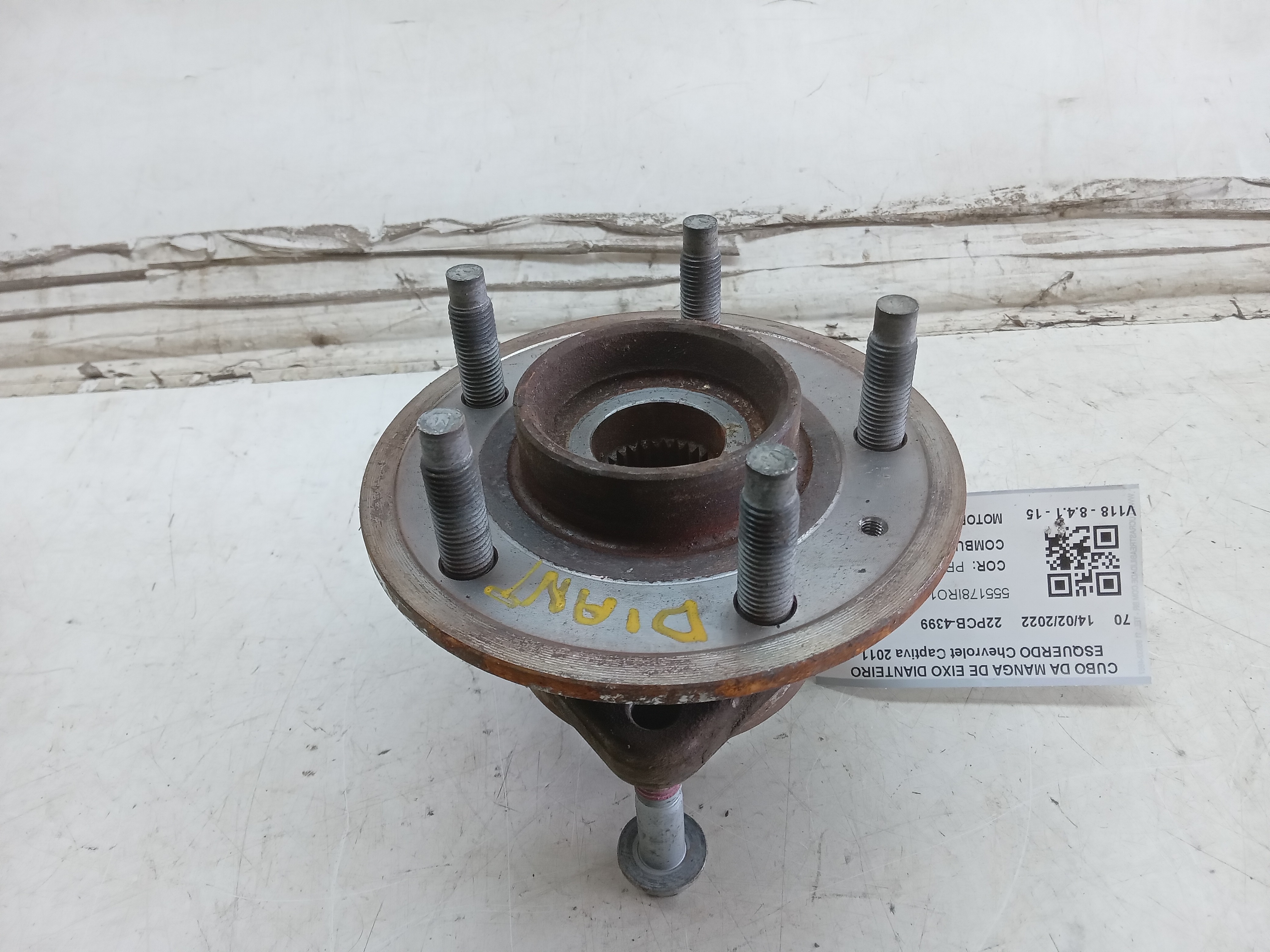 CUBO RODA DIANTEIRO LE Chevrolet Captiva 2010 2