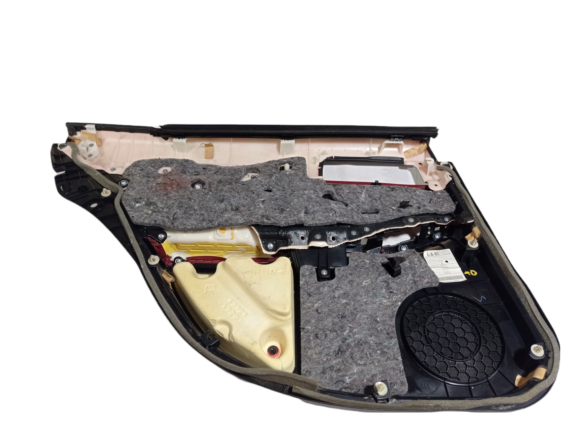 Forro Porta Traseira Direita Lexus E S250f Sport 2015 V434 Preto E Vinho 2
