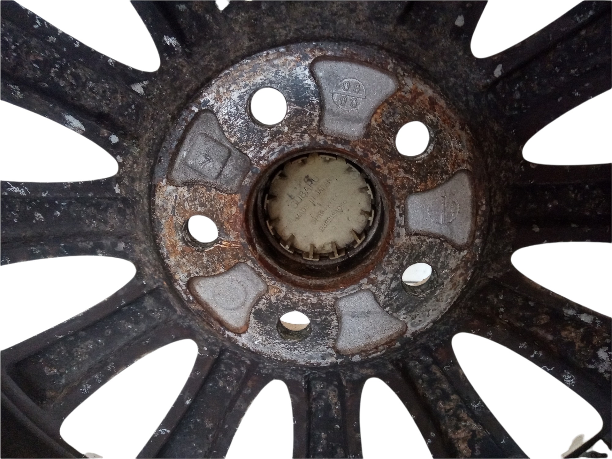 Roda Liga Alumínio Aro 16 5×100 Subaru Impreza 2009 V375 6