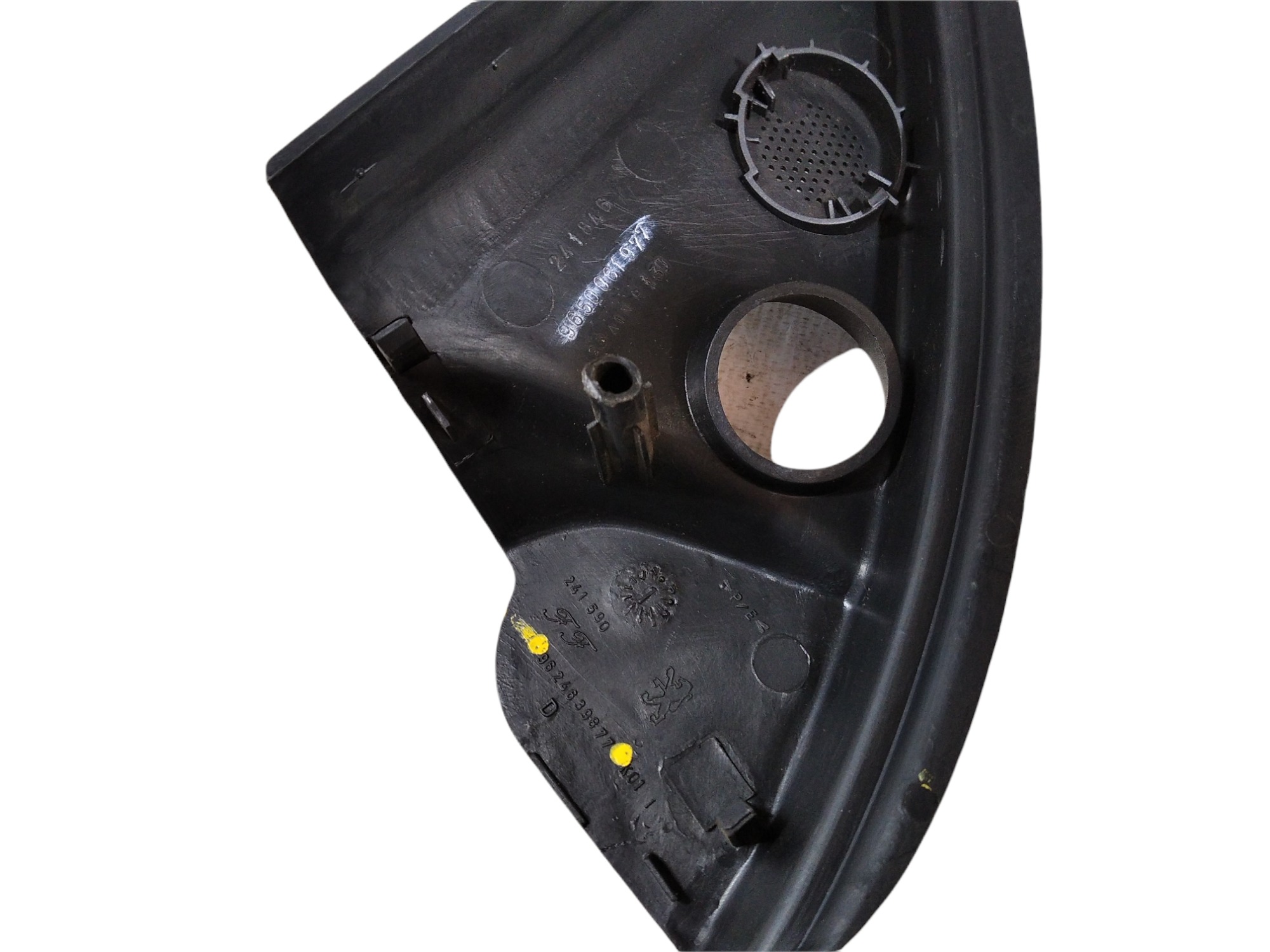Acabamento Interno Retrovisor Direito Peugeot 207 2011 V245 Preto 7