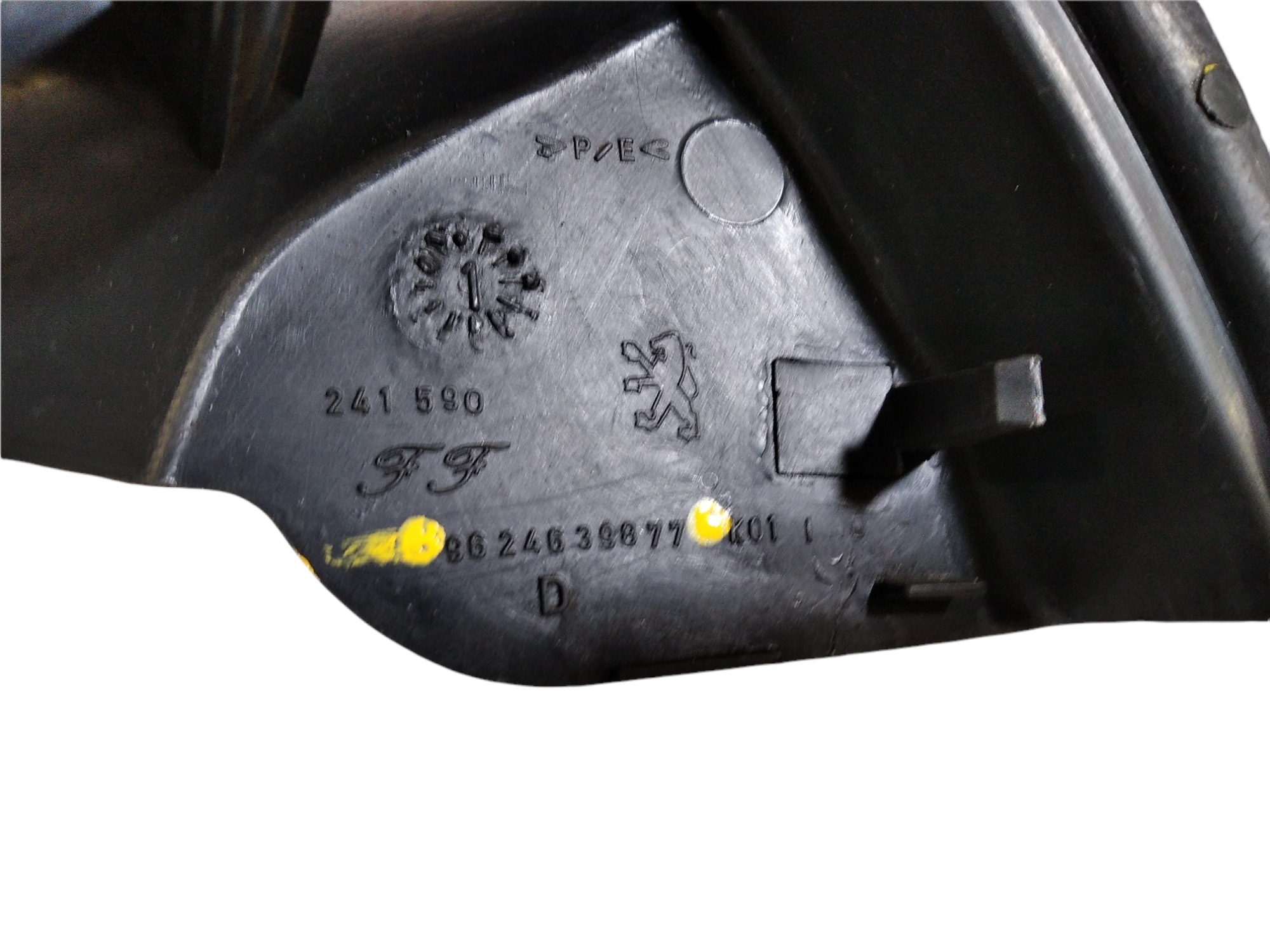 Acabamento Interno Retrovisor Direito Peugeot 207 2011 V245 Preto 5