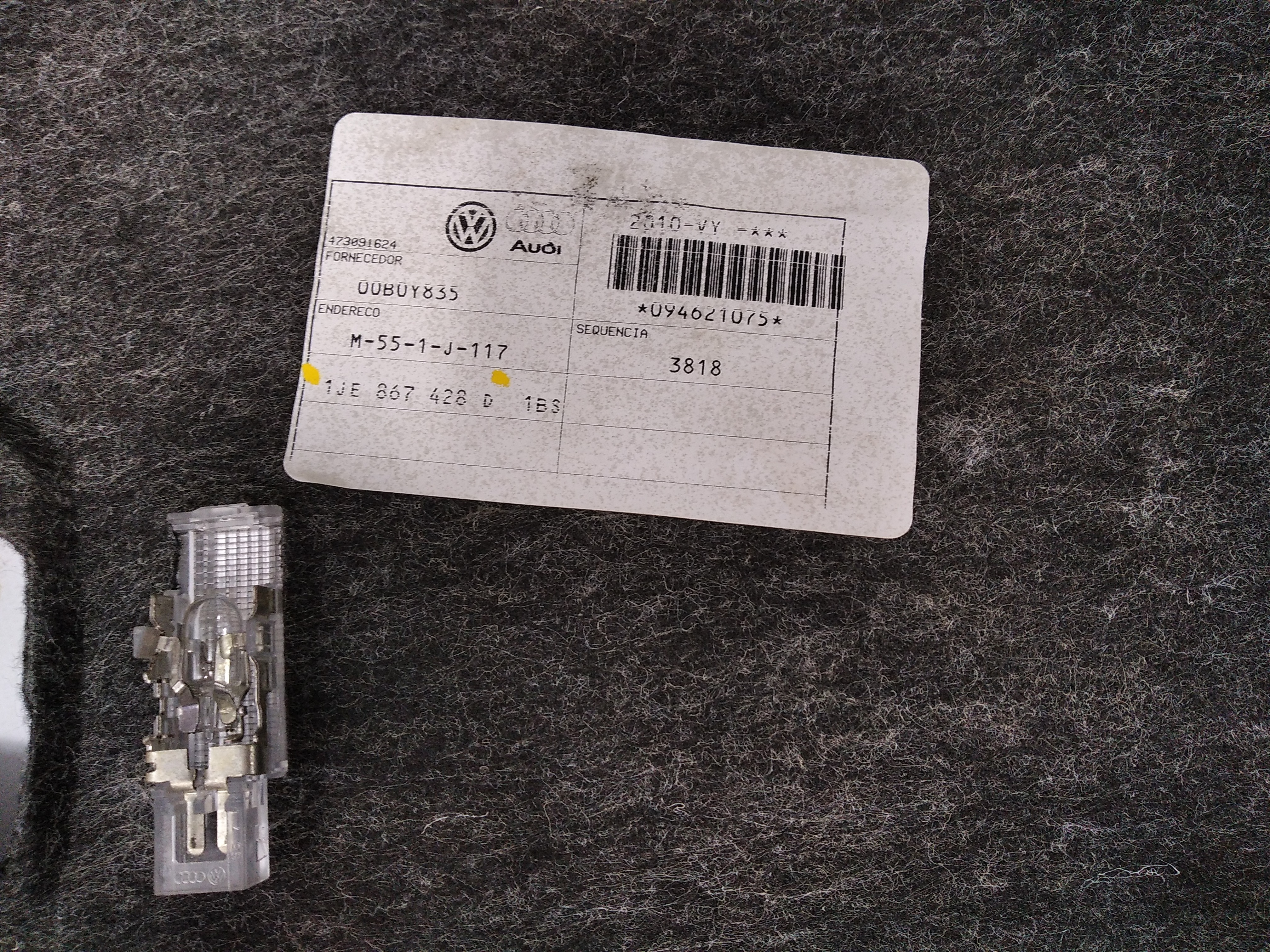 Forro Porta Mala Direito Volkswagen Golf 2009 V435 7