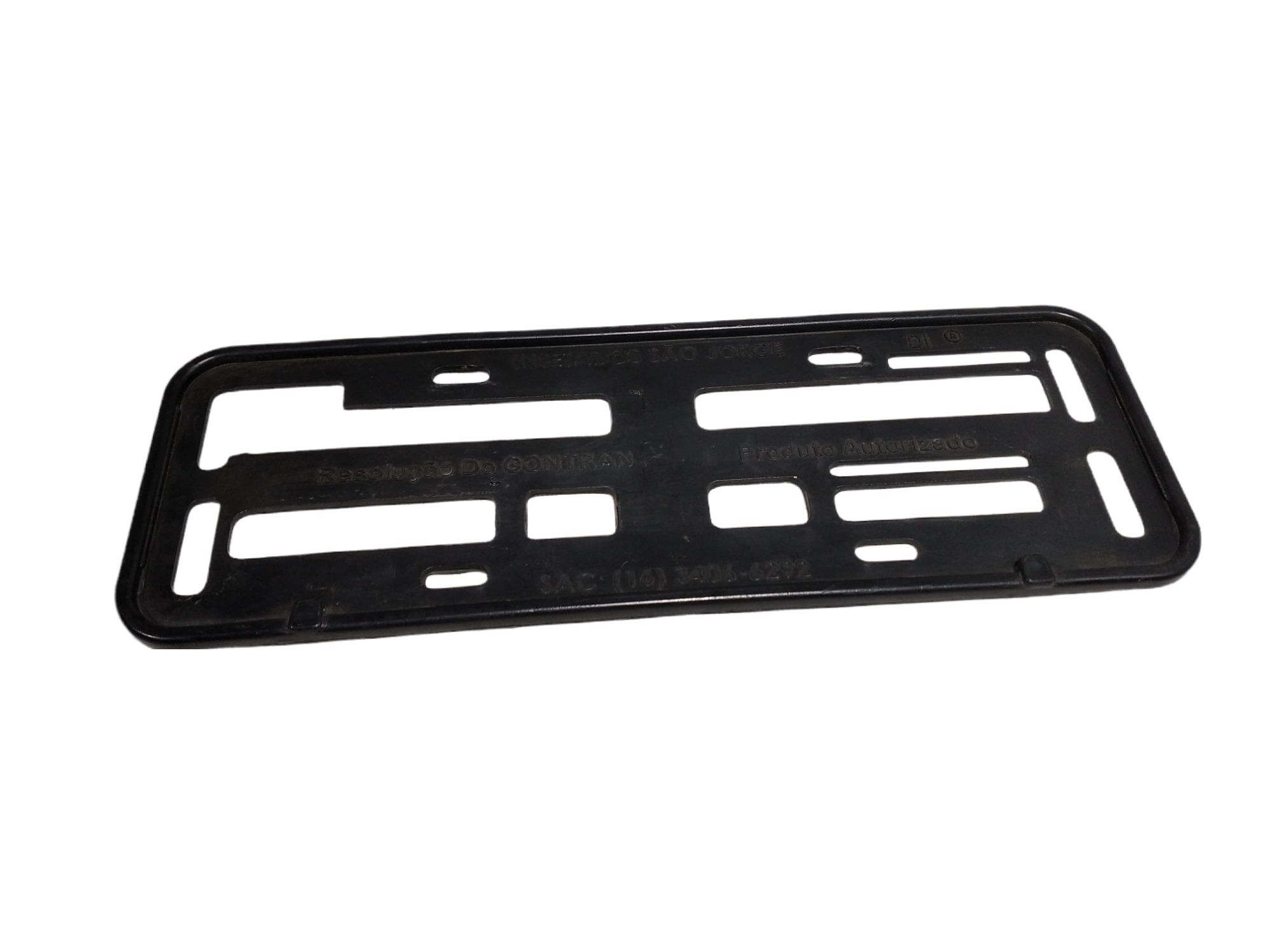 Suporte Placa Dianteira Mitsubishi Outlander 2015 V337 Preto 4