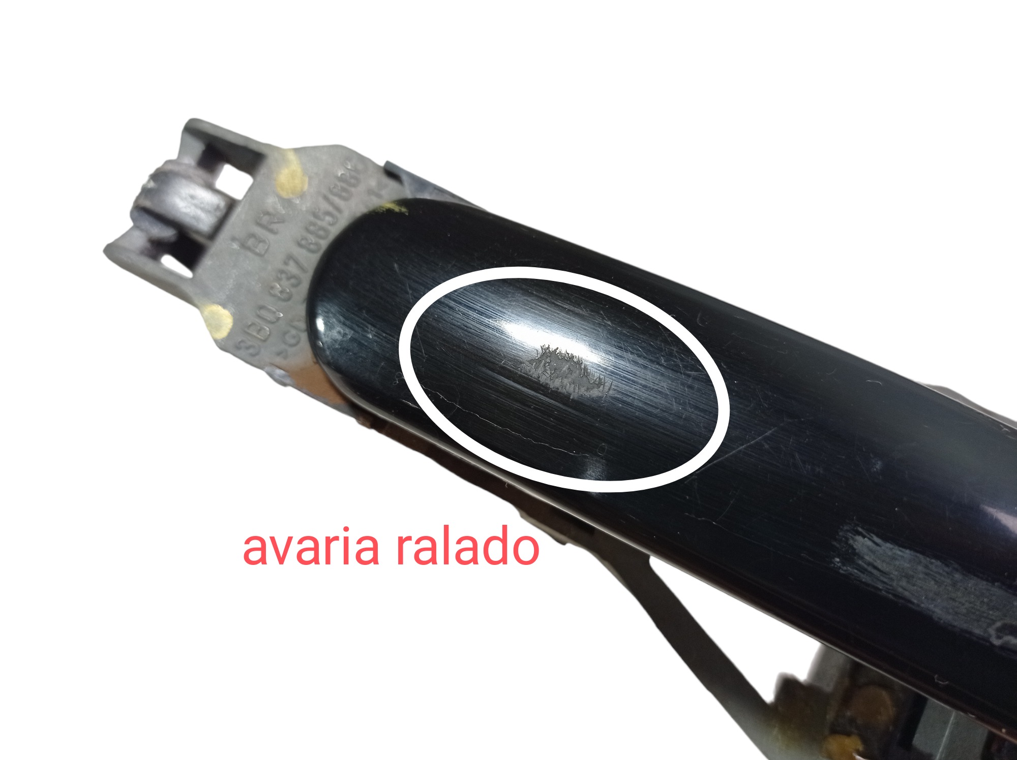 Maçaneta Externa Porta Dianteira Esquerda Vw Golf 08 V584 Preto Dianteira 2