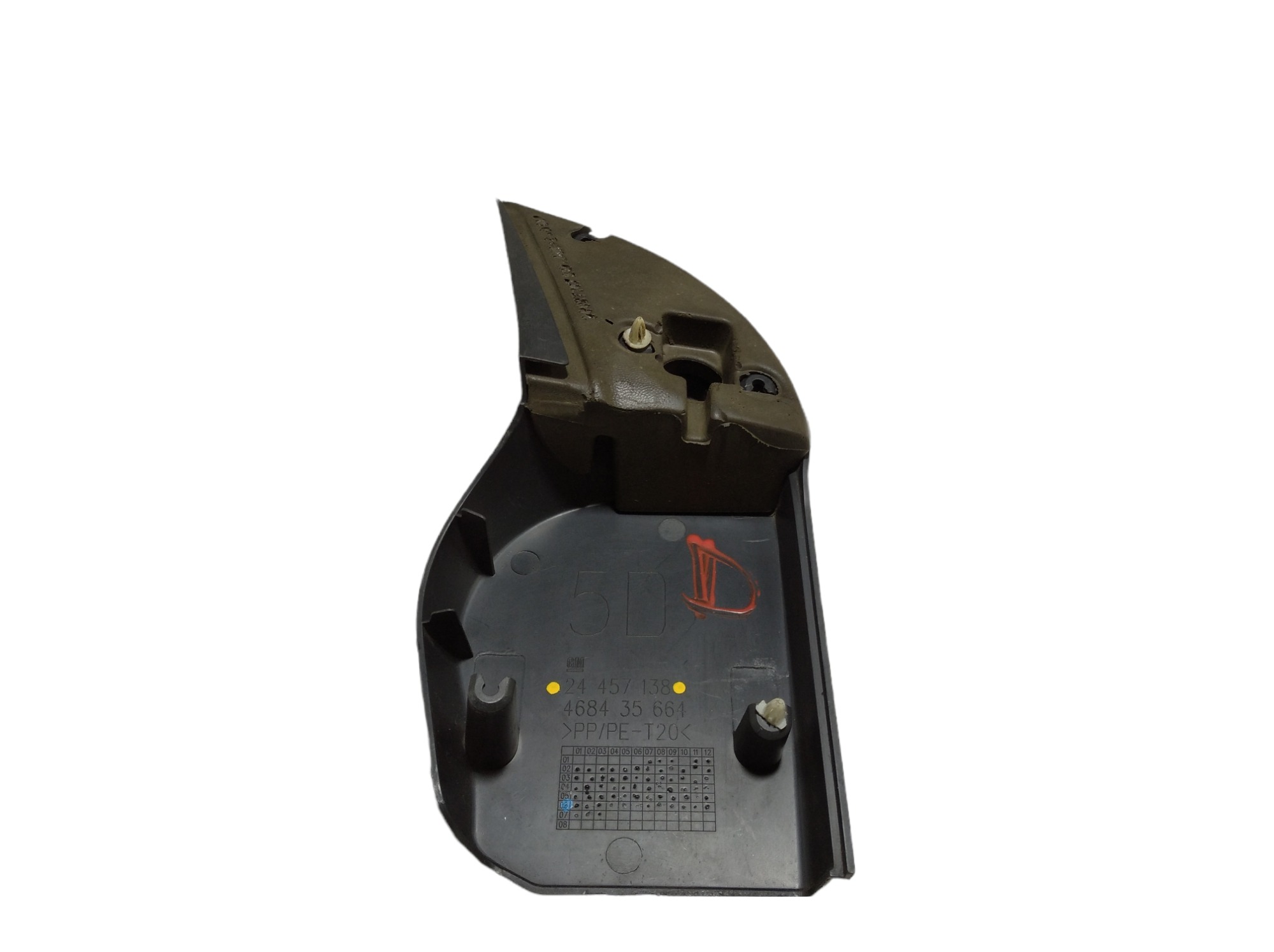 Acabamento Inter Retrovisor Direito Gm Corsa 2003 A 12 V280 Preto 4