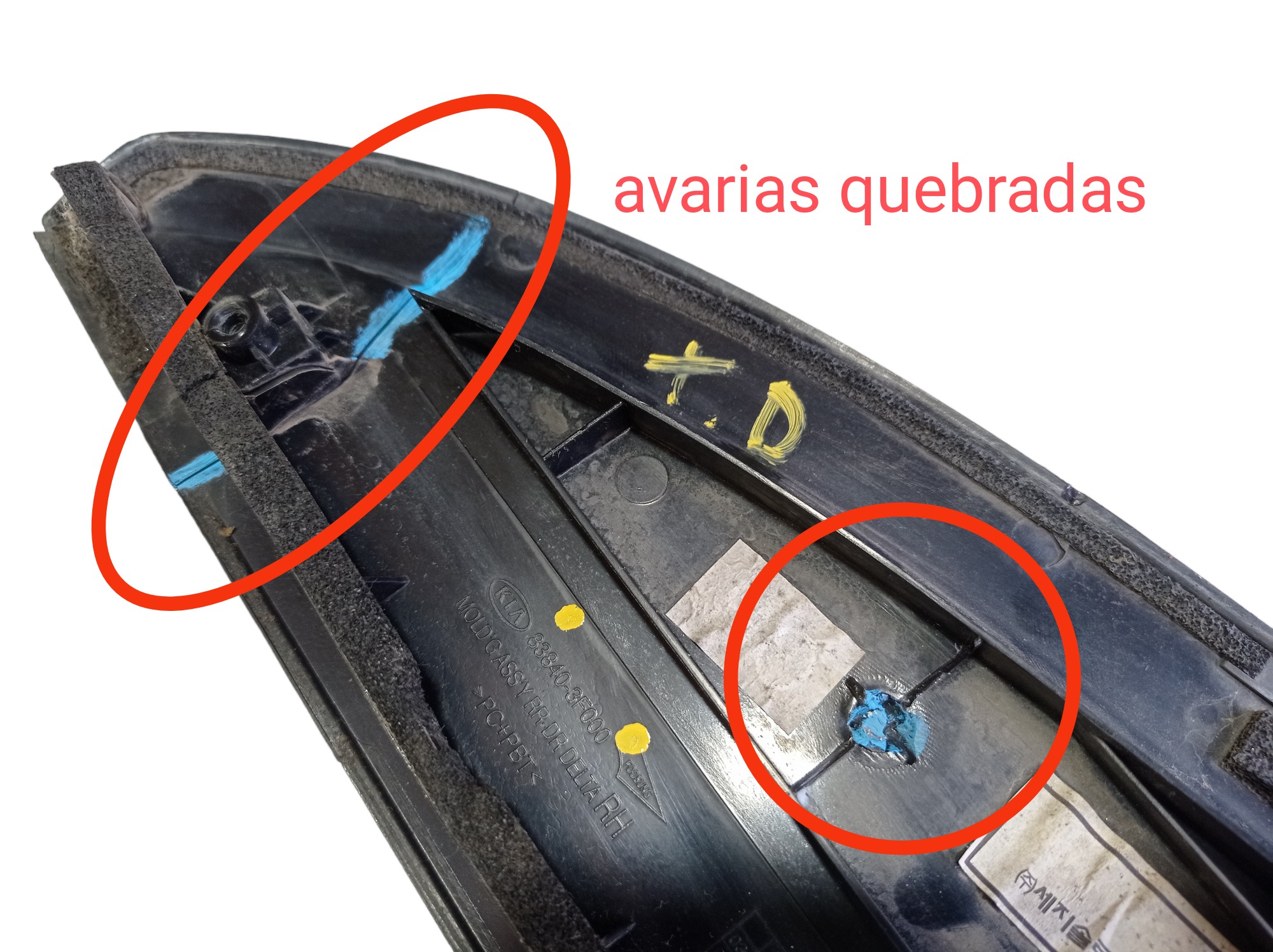 Moldura Externa Porta Traseira Direita Kia Opirus 08 V581 8