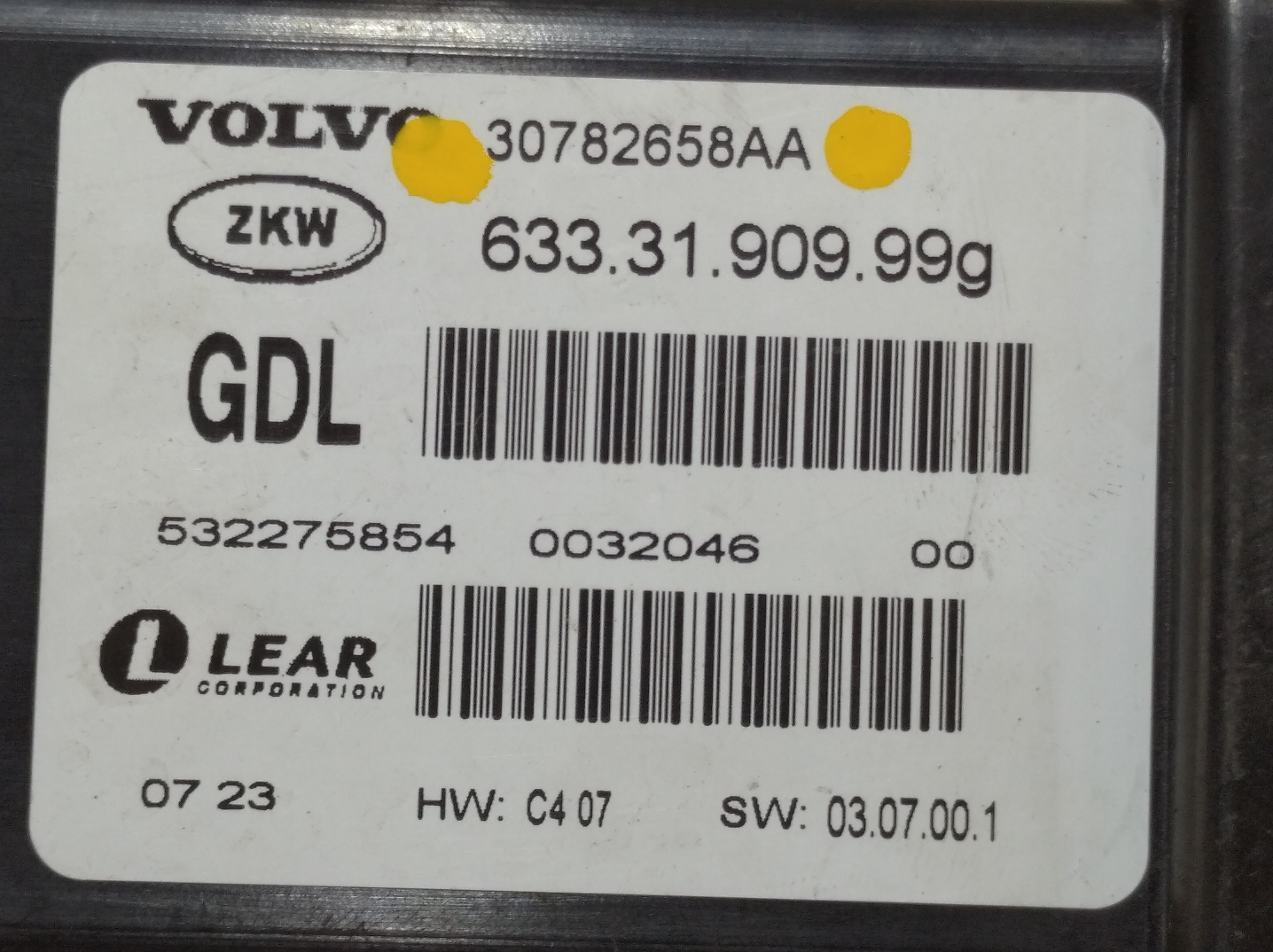 Modulo Xenon Volvo Xc70 2007 30782658aa V64 8