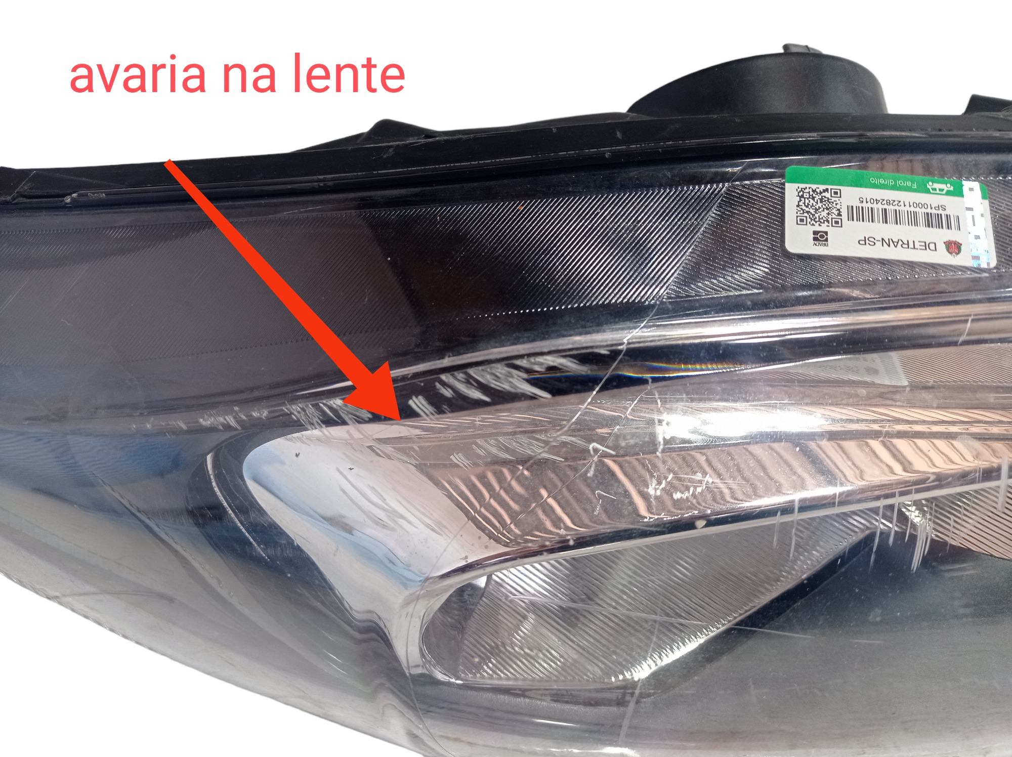 Lente Farol Direito Ford New Fiesta 2017 13w029ab V330 9