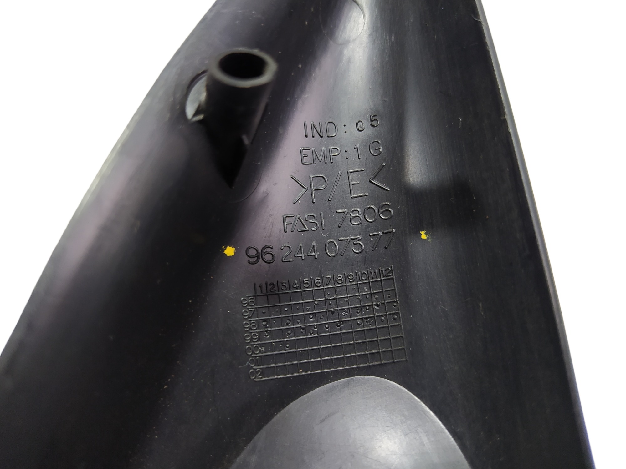 Acabamento Int Retrovisor Esque Peugeot 306 1997 A 2000 V404 Preto 8