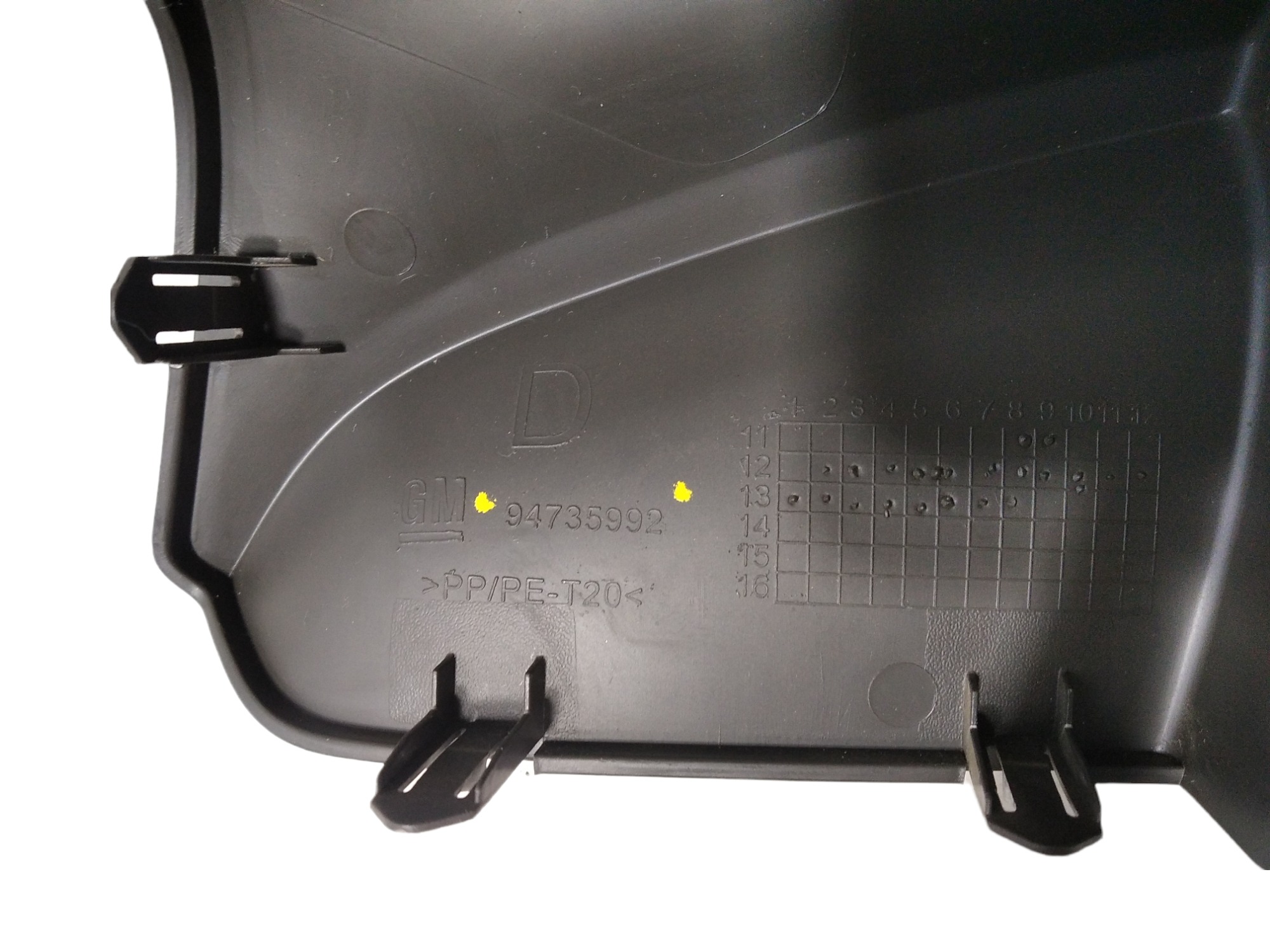 Acabamento Interno Direito Retrovisor Gm Spin V318 Cinza 7