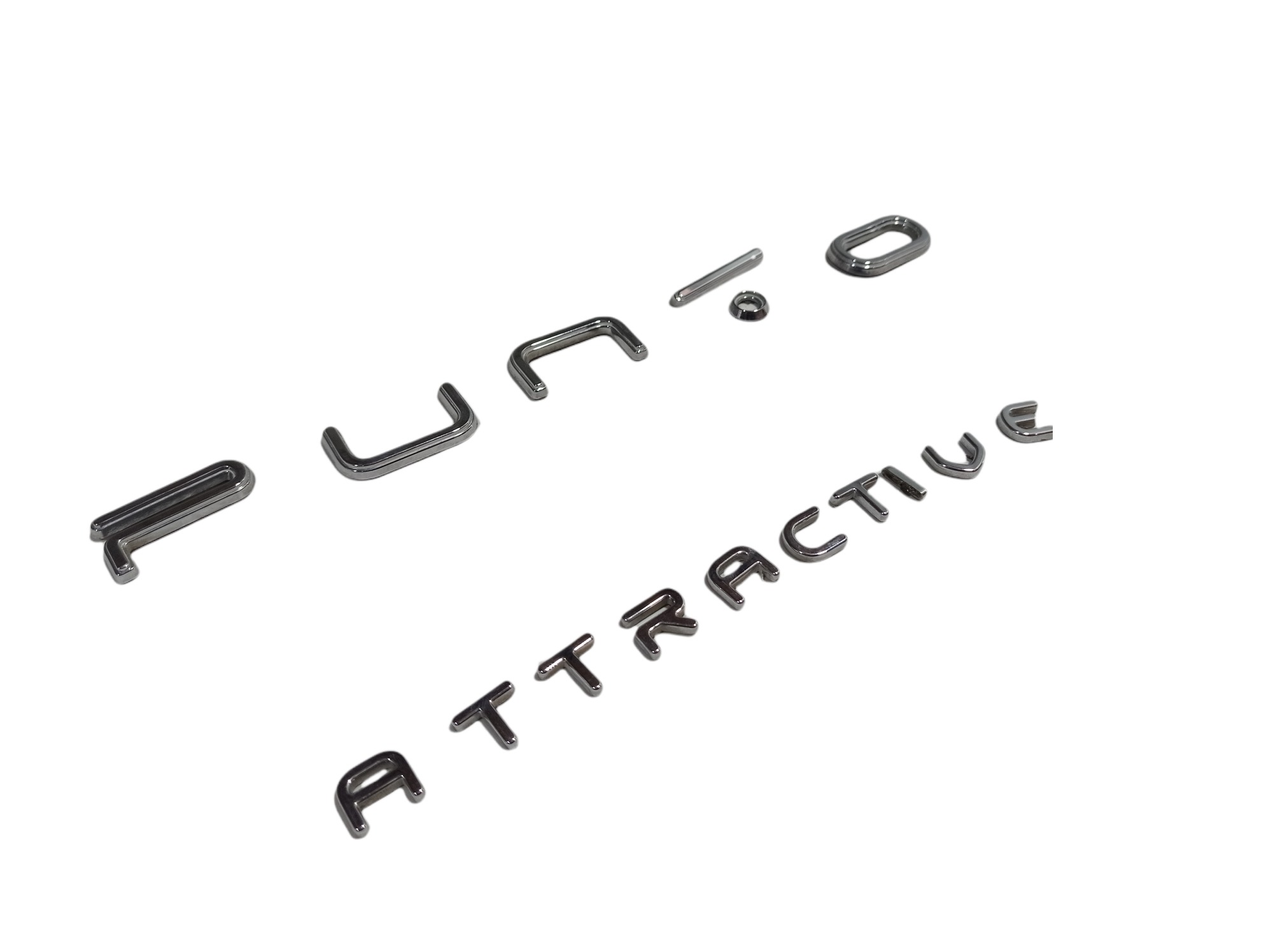 Emblema Fiat Punto Attractive 2014 V290 Prateado 4