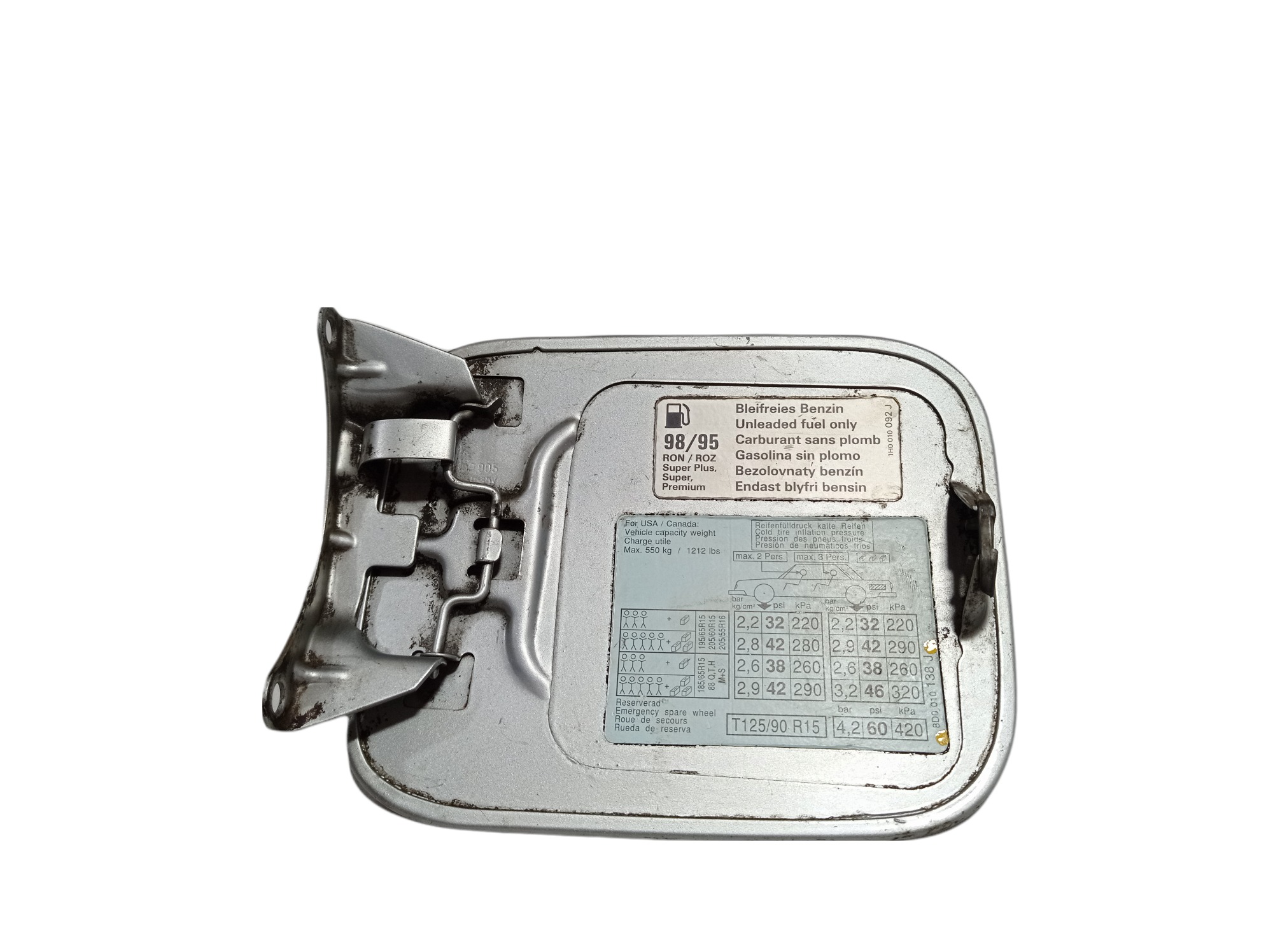 Portinhola Tanque Combustível Audi A4 1996 1997 V30 Prata 1996 4