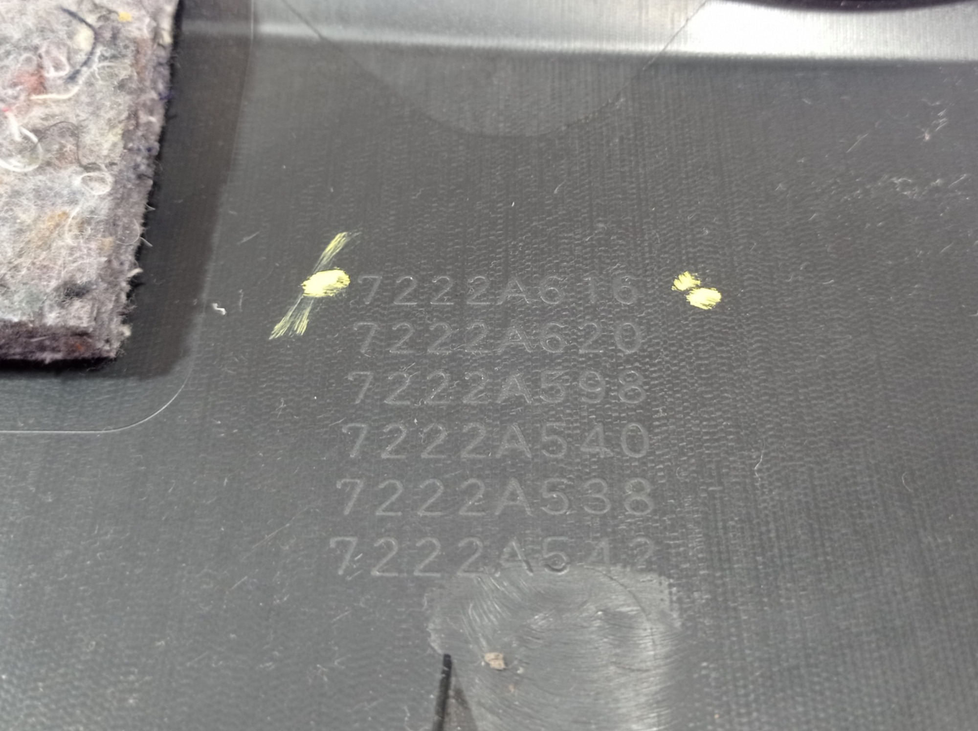 Forro Porta Traseira Direita Mitsubishi Asx Cvt 2014 V574 Preto 6