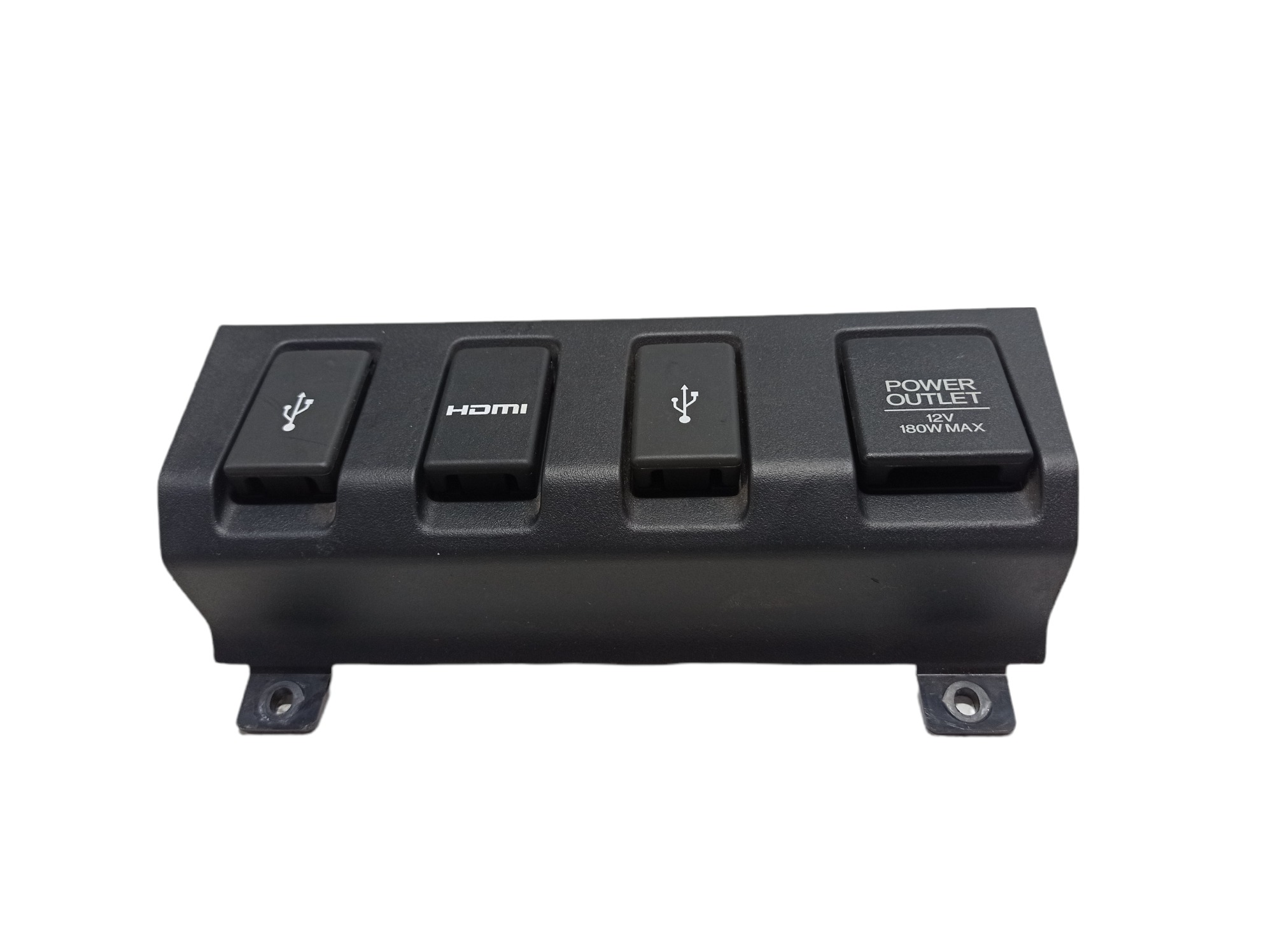 Moldura Tomada 12v Entrada Usb Honda Hrv 2016 A 2021 V322 Preto 3