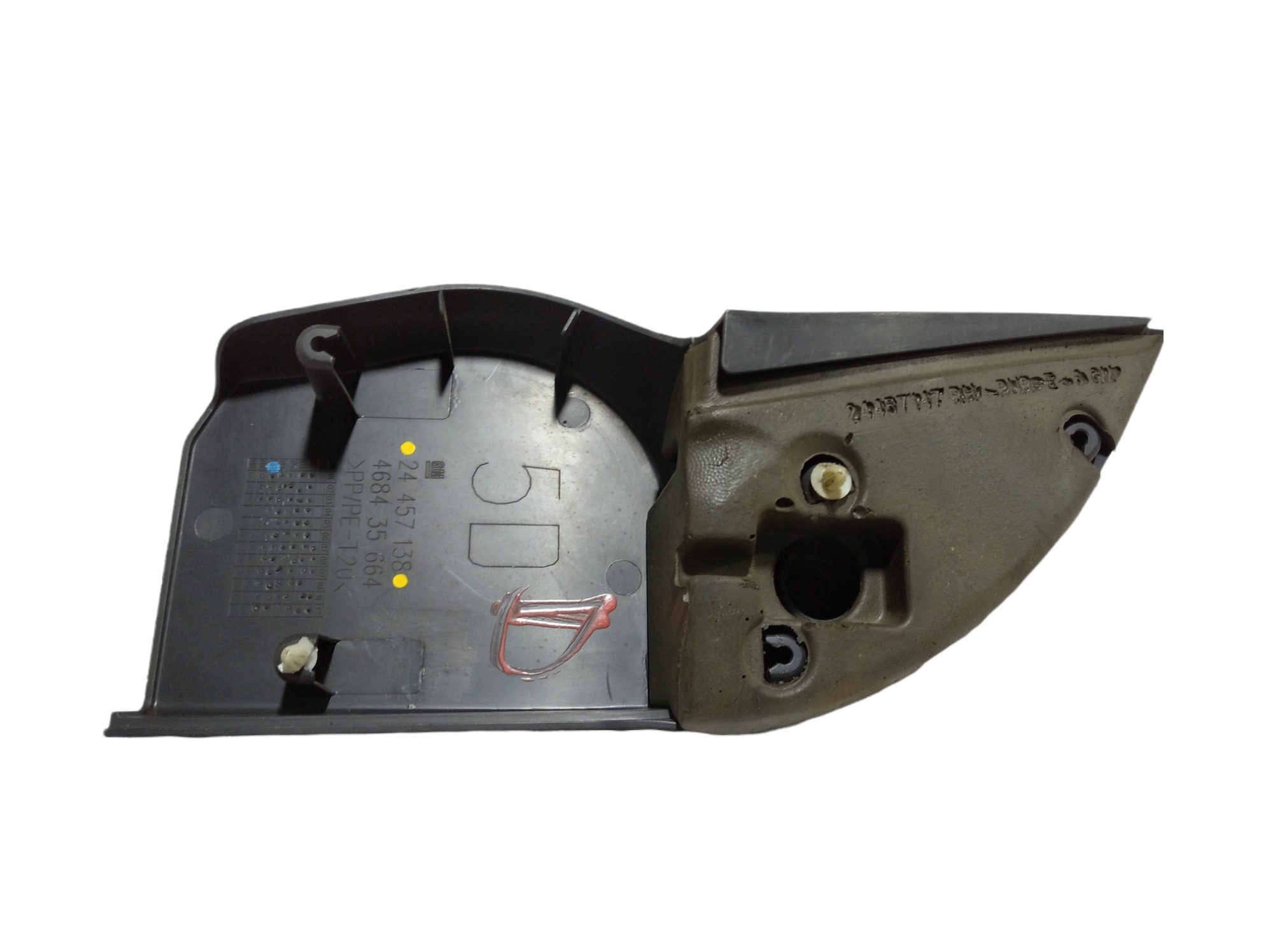Acabamento Inter Retrovisor Direito Gm Corsa 2003 A 12 V280 Preto 8