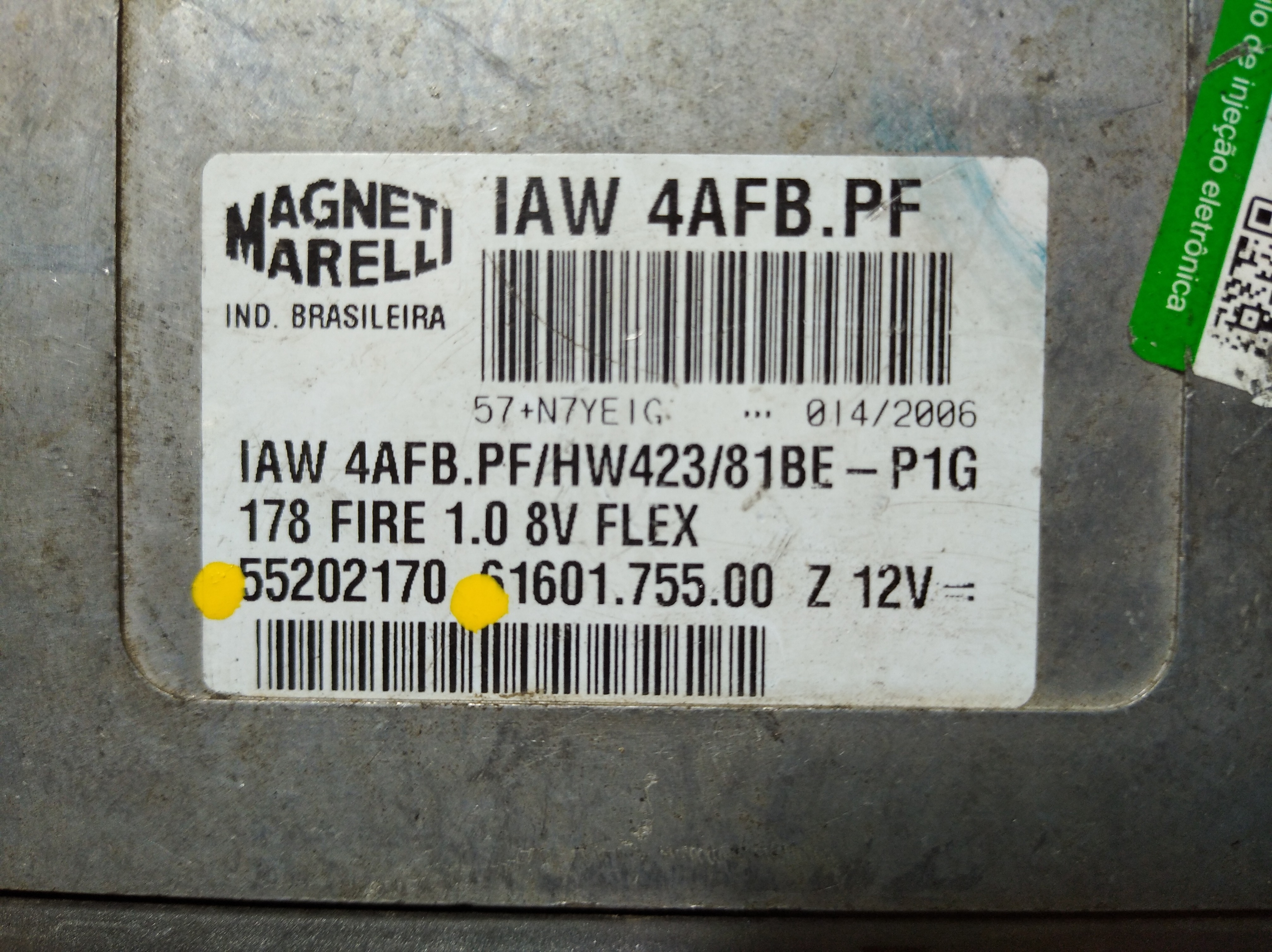 Modulo Injeçao Fiat Palio Siena 1.0 Flex 2005 2010 V171 6