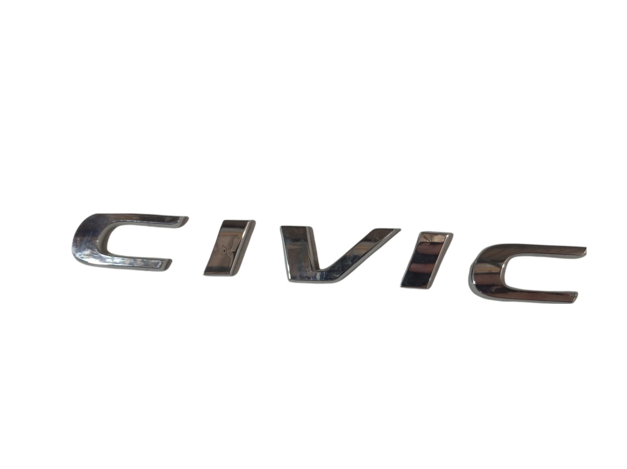 Emblema Tampa Traseira Honda Civic G10 2017 V328 Prata 2
