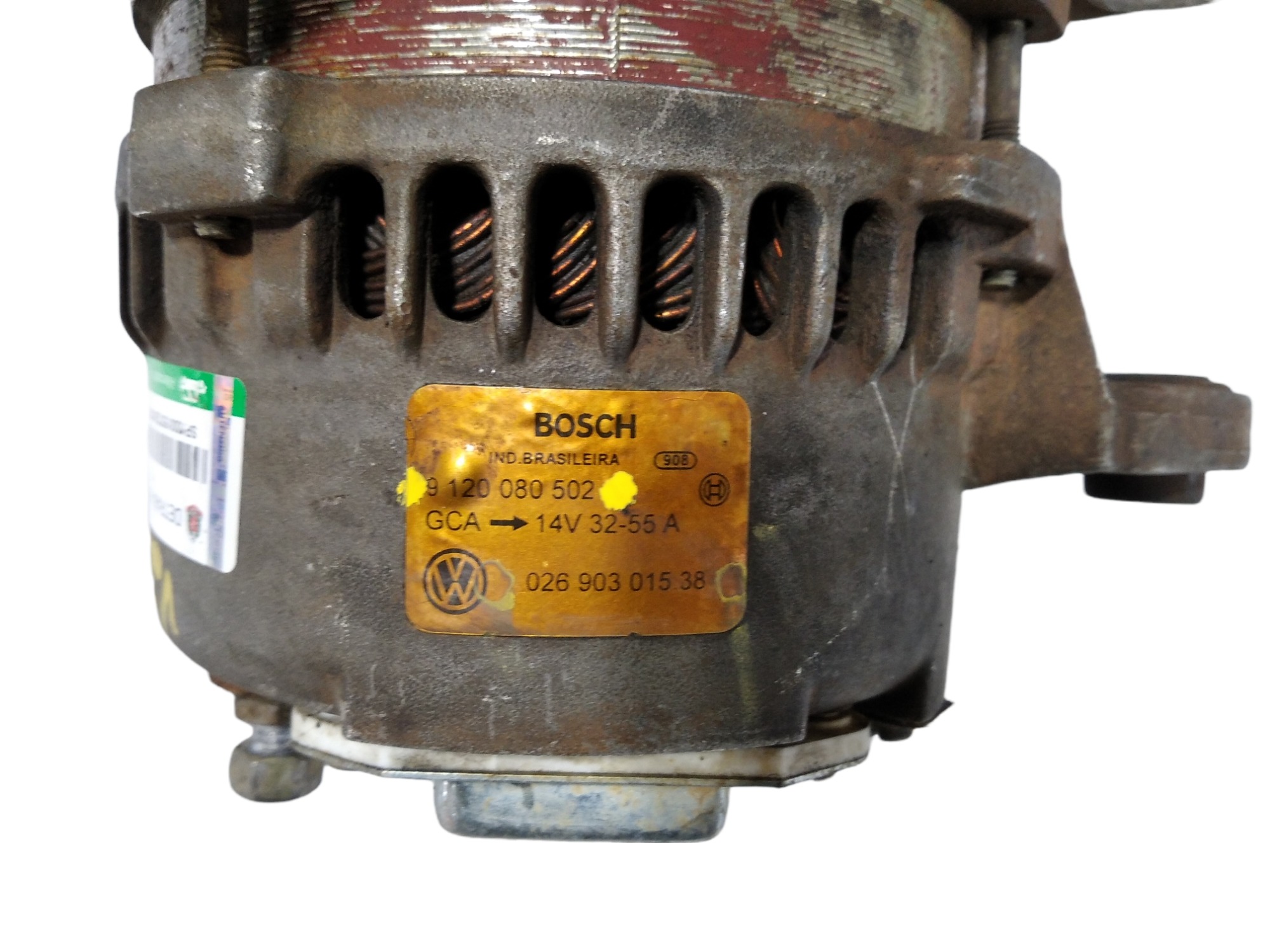 Alternador Gol 1.0 8v Mi 55amp 14v  9120080502 V424 5