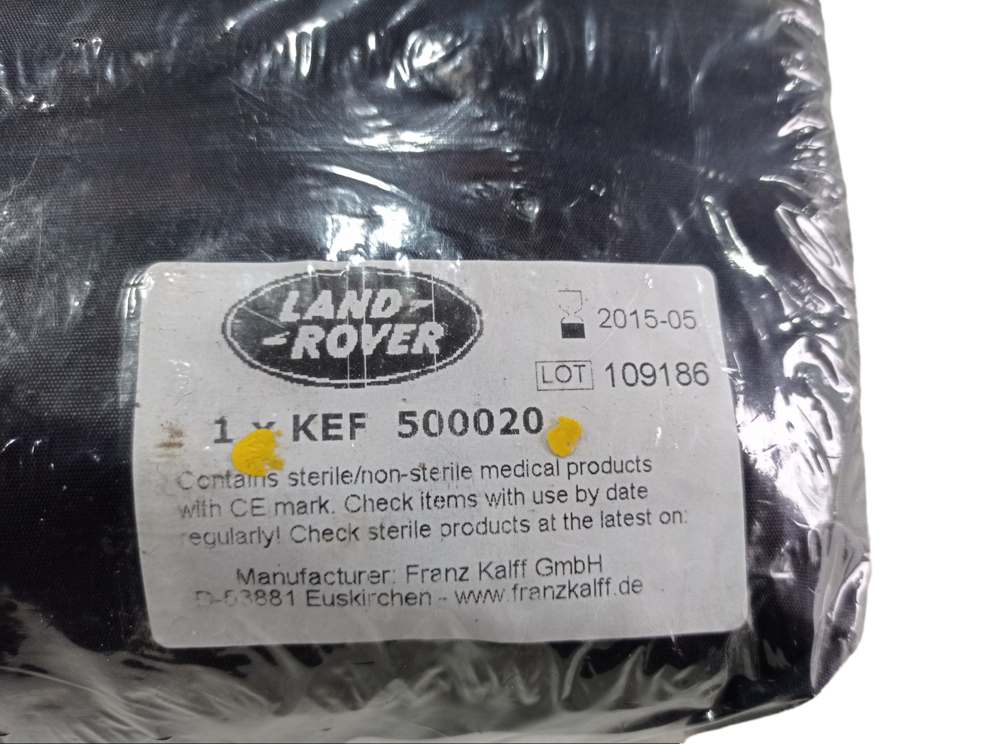 Kit Primeiros Socorros Range Rover Vogue 5.0 2011 V546 5