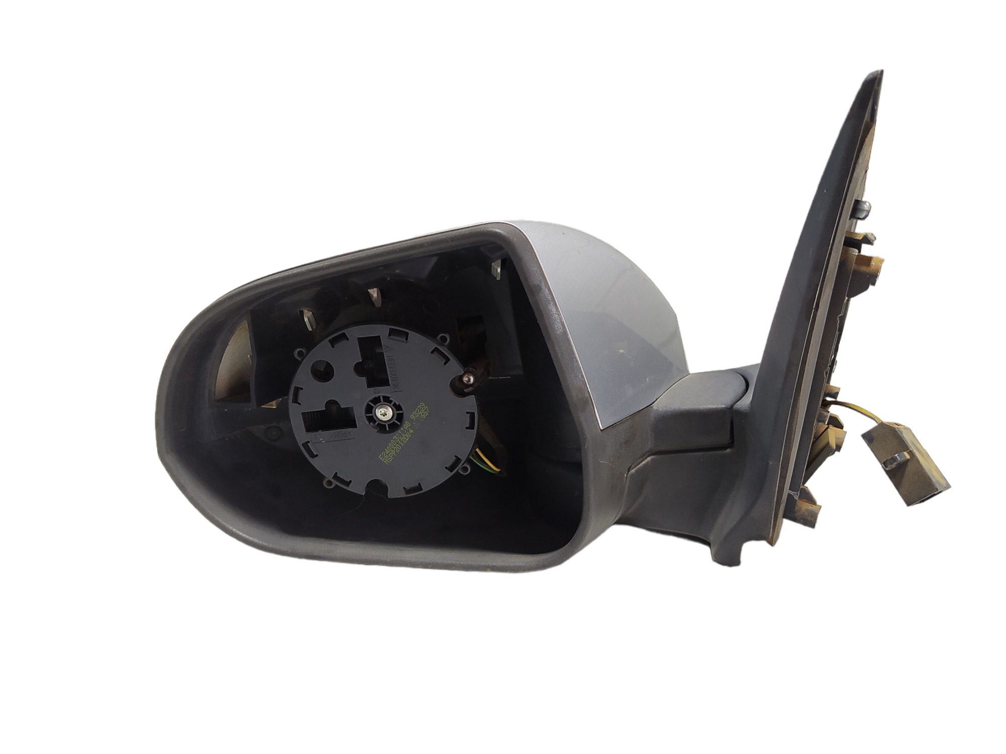 Carcaça Retrovisor Esquerdo Gm Prisma 2018 E11026674 V486 Prata E Preto 2