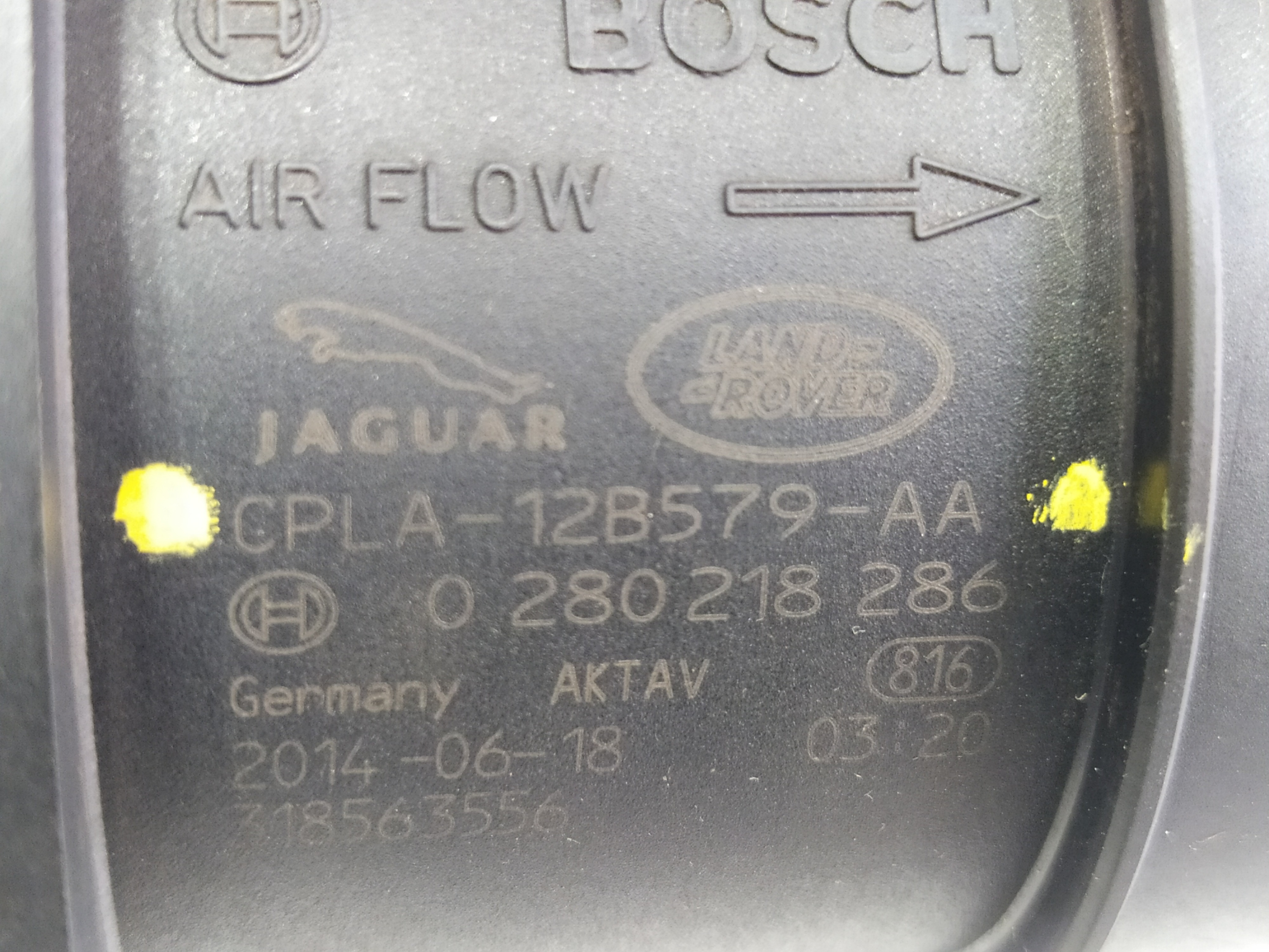 Sensor Fluxo Ar Esquerdo Range Rover Port 3.0 2014 V573 7
