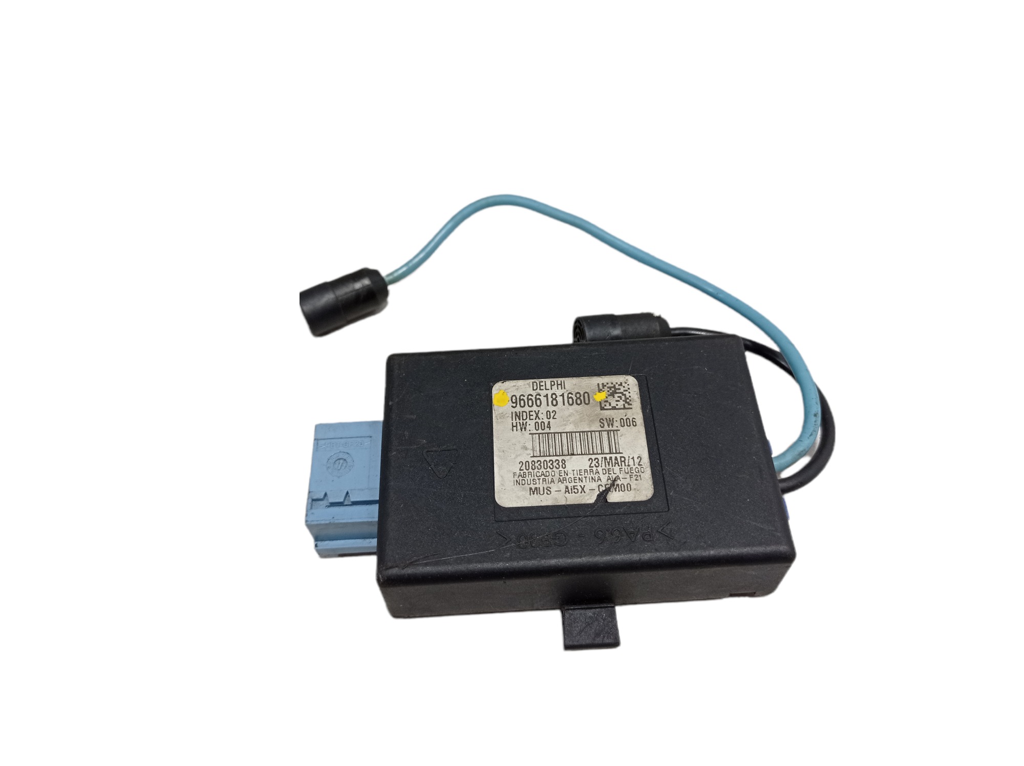 Modulo Sensor Alarme Peugeot 408 Citroen Aircross 9666181680 2