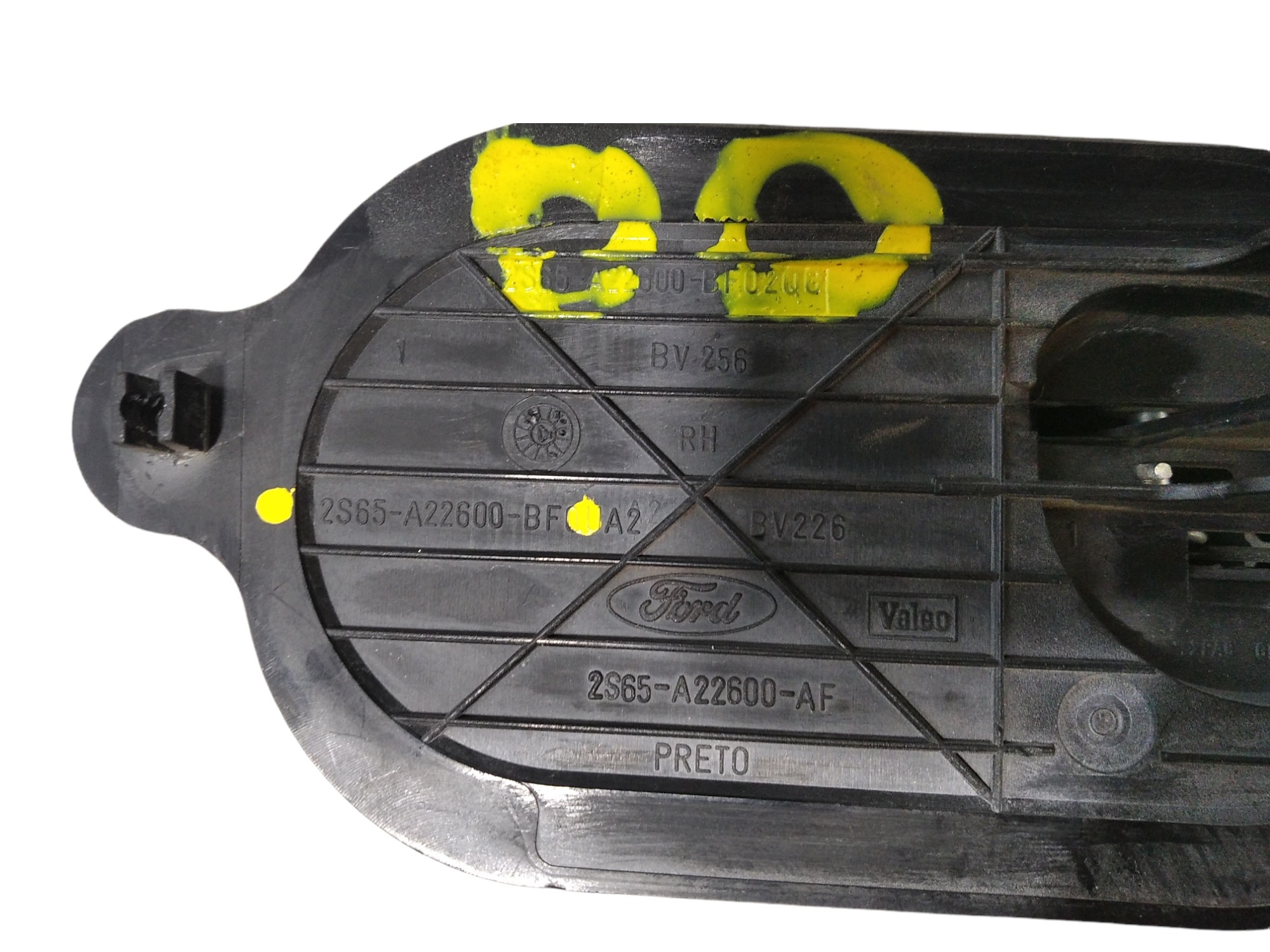 Maçaneta Interna Dianteira Direita Ford Fiesta 2004 V309 Preto Dianteira 4