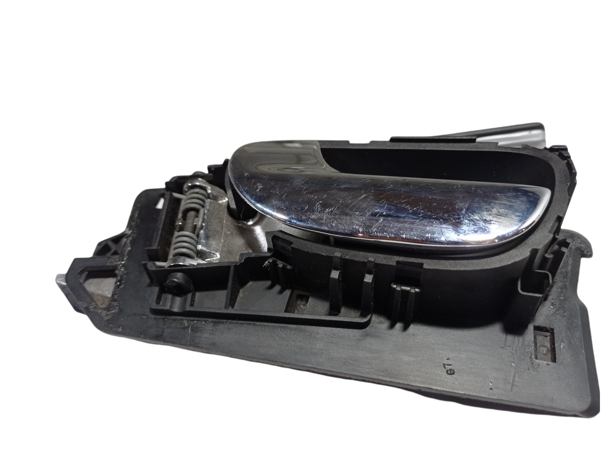 Maçaneta Interna Traseira Esquerda Peugeot 307 2007 V241 Prateado 6