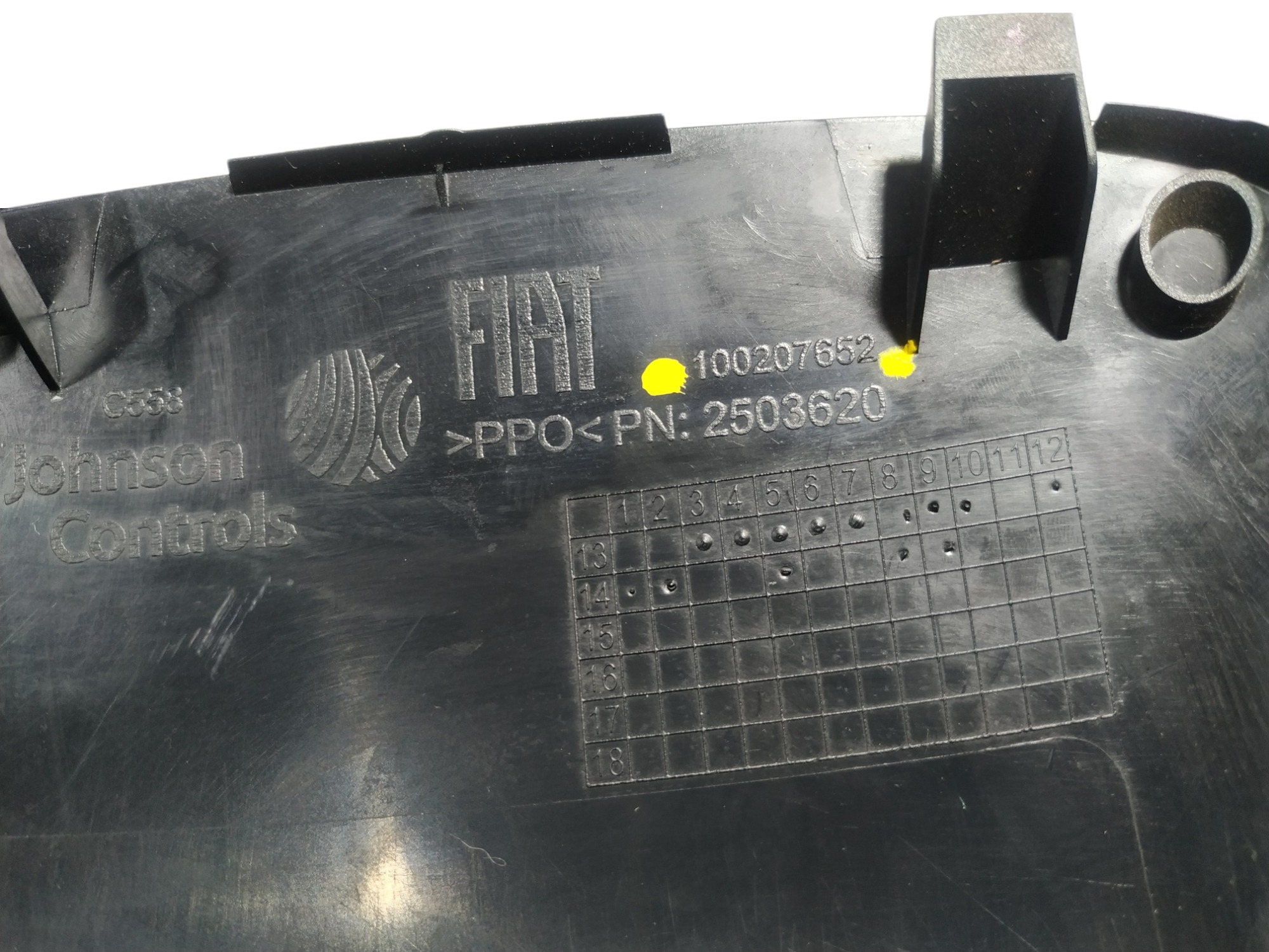 Bussola Painel Fiat Idea Adventure 2014 100207652 V355 Preto 8