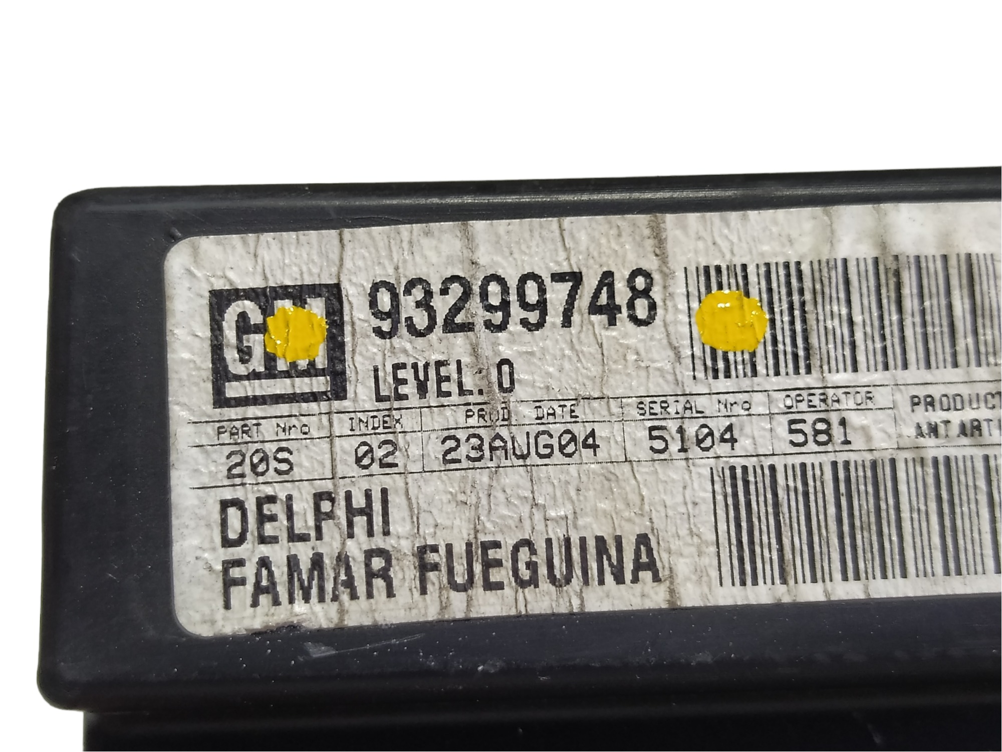 Módulo Conforto Gm Zafira 2.0 2005 93299748 V472 7