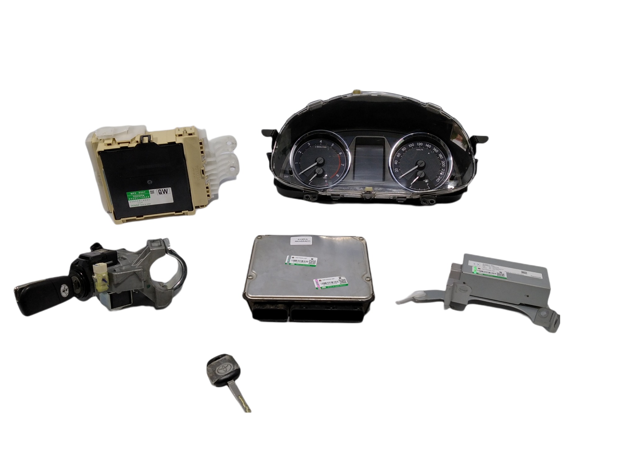 Kit Módulo Injeção Toyota Corolla Xei 2016 V372 2