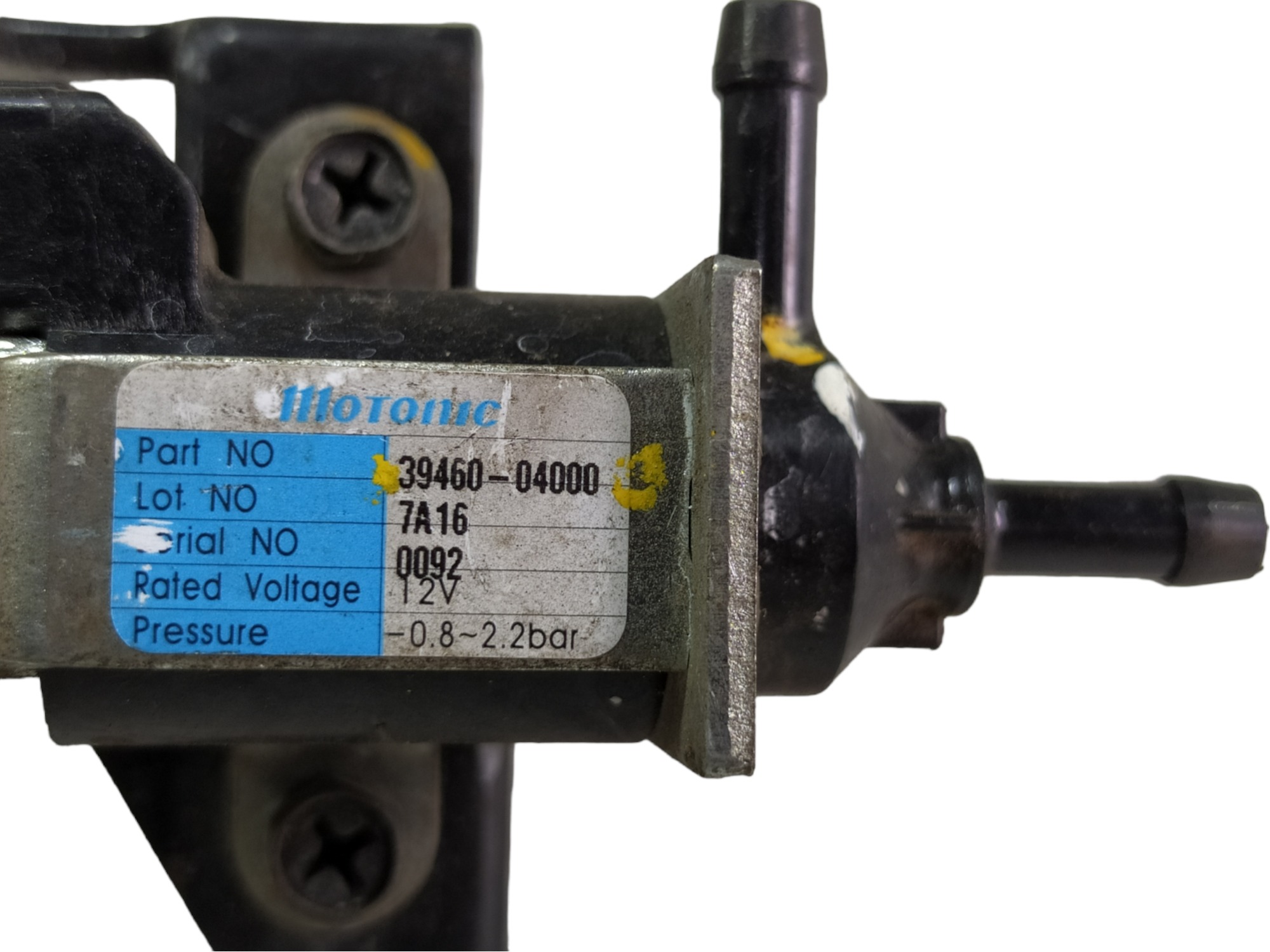 Solenoide Válvula Hyundai Hb20 2013 3946004000 Vl 3